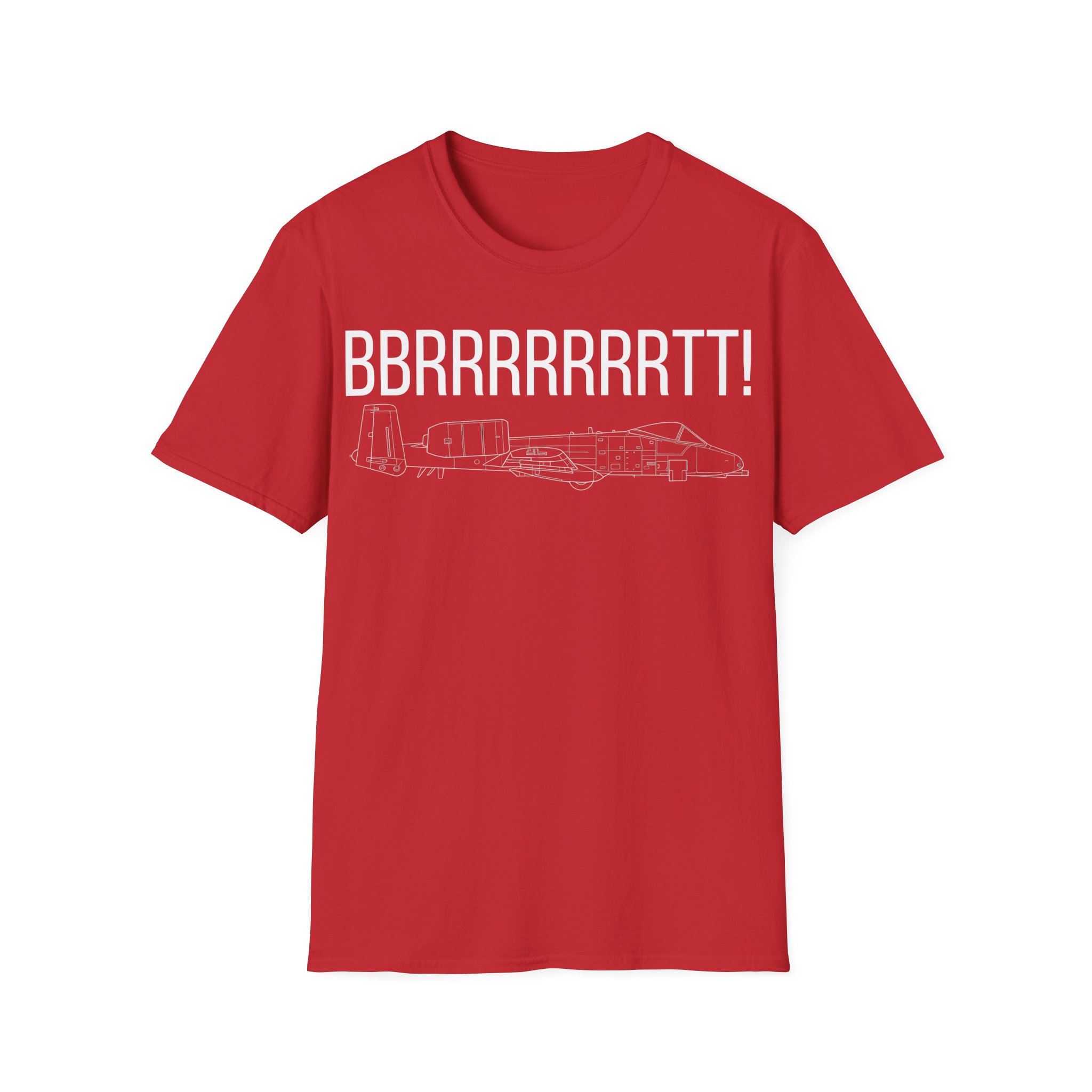 A-10 Warthog T-Shirt — "BBRRRRRRRTT!" Gunfire Sound Military Aircraft Tee - Image 29