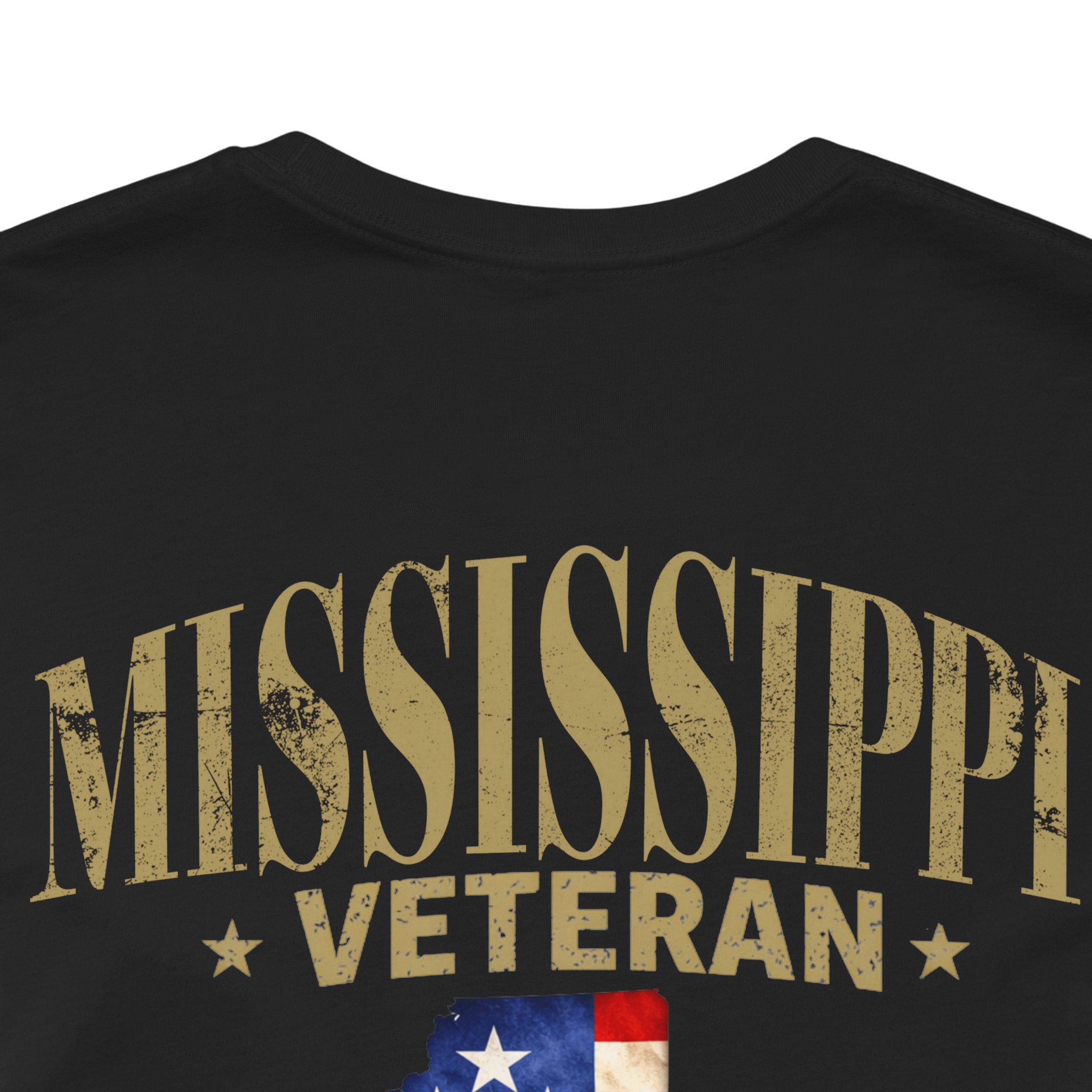 Mississippi Veteran T-Shirt — American Flag Alaska Map Military Tribute Tee - Image 14