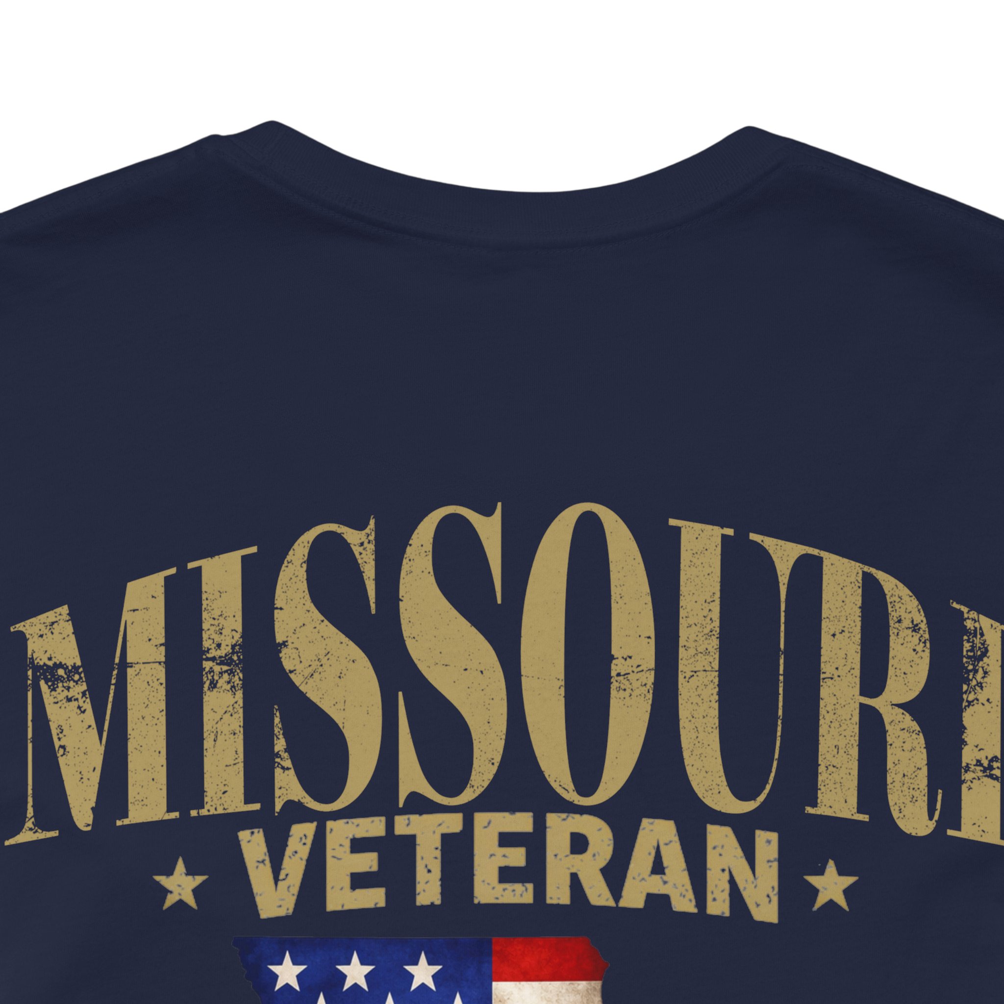 Missouri Veteran T-Shirt — American Flag Map Military Tribute Tee - Image 11