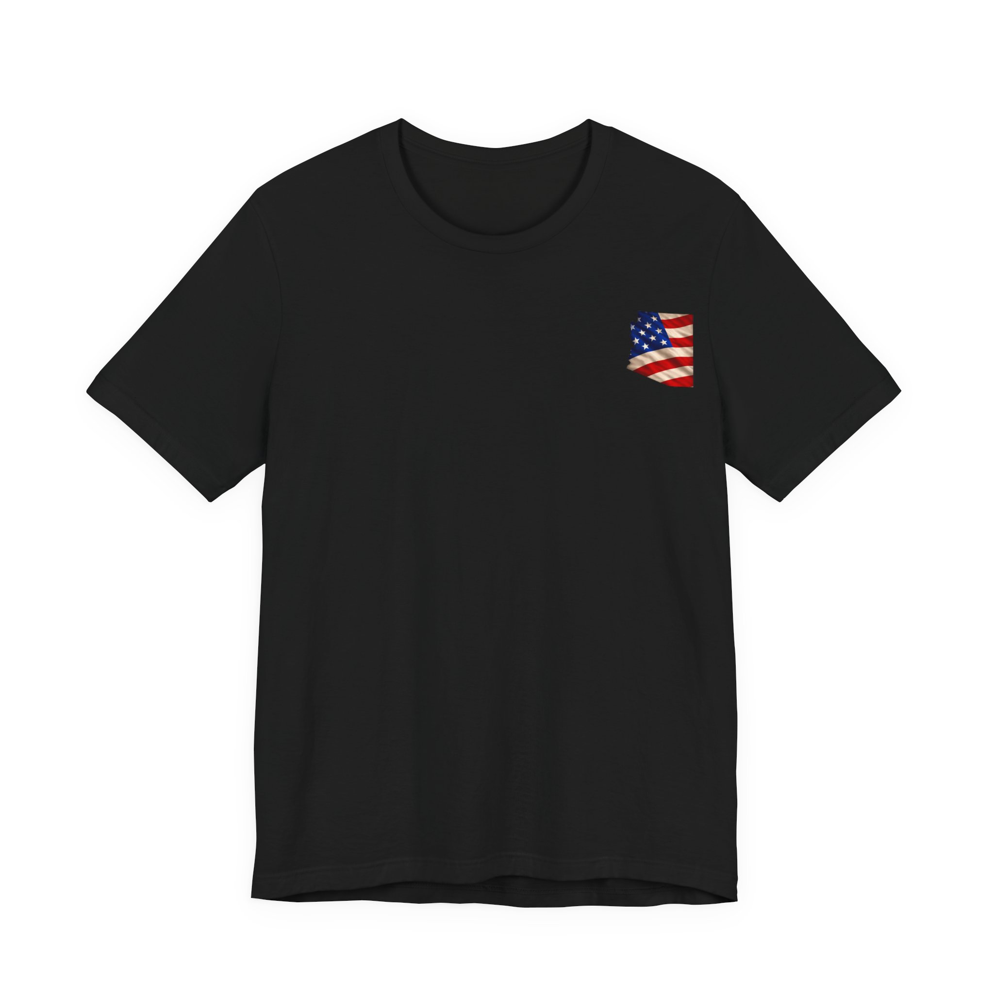 Arizona Veteran T-Shirt — American Flag Map Military Tribute Tee - Image 11