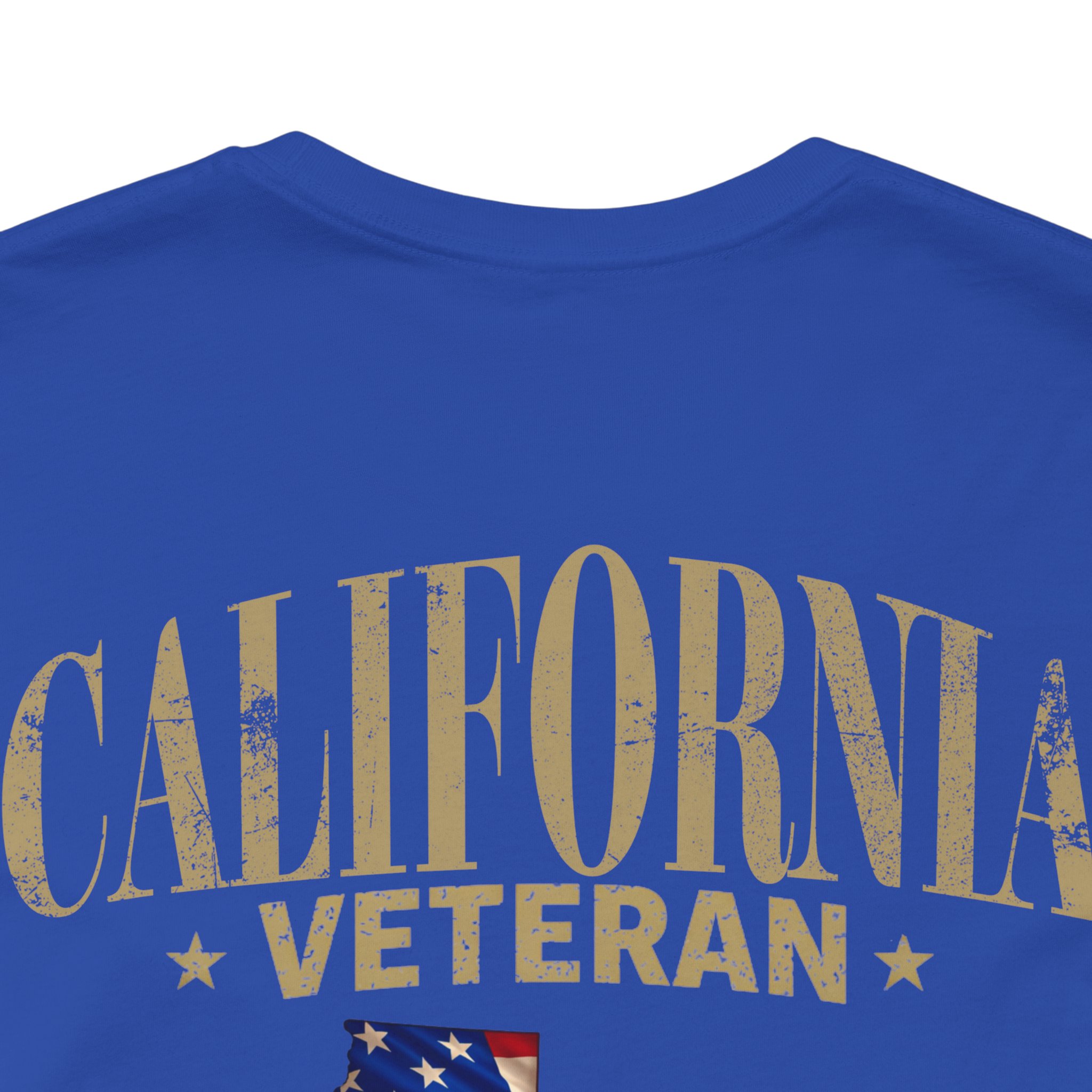 California Veteran T-Shirt — American Flag Map Military Tribute Tee - Image 39
