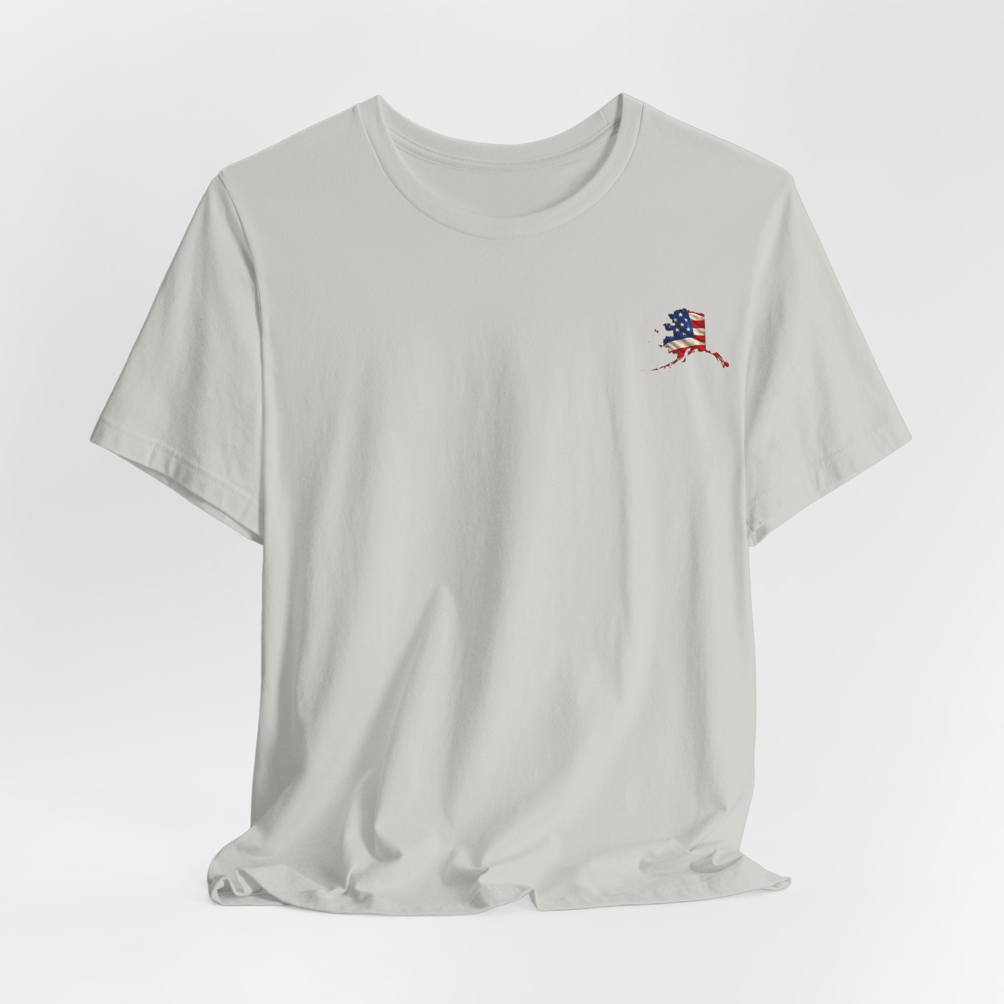 Alaska Veteran T-Shirt — American Flag Alaska Map Military Tribute Tee - Image 13