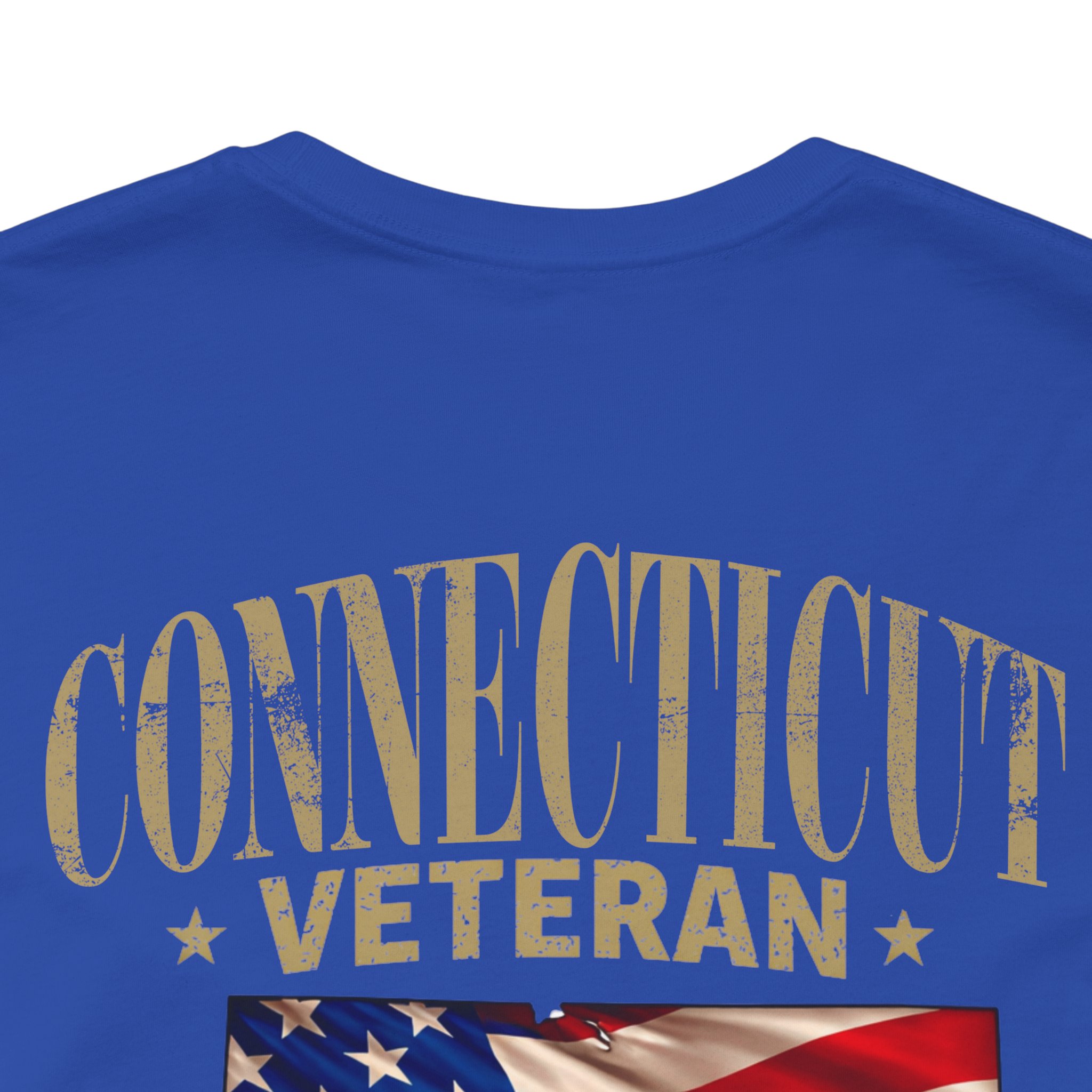 Connecticut Veteran T-Shirt — American Flag Alaska Map Military Tribute Tee - Image 39