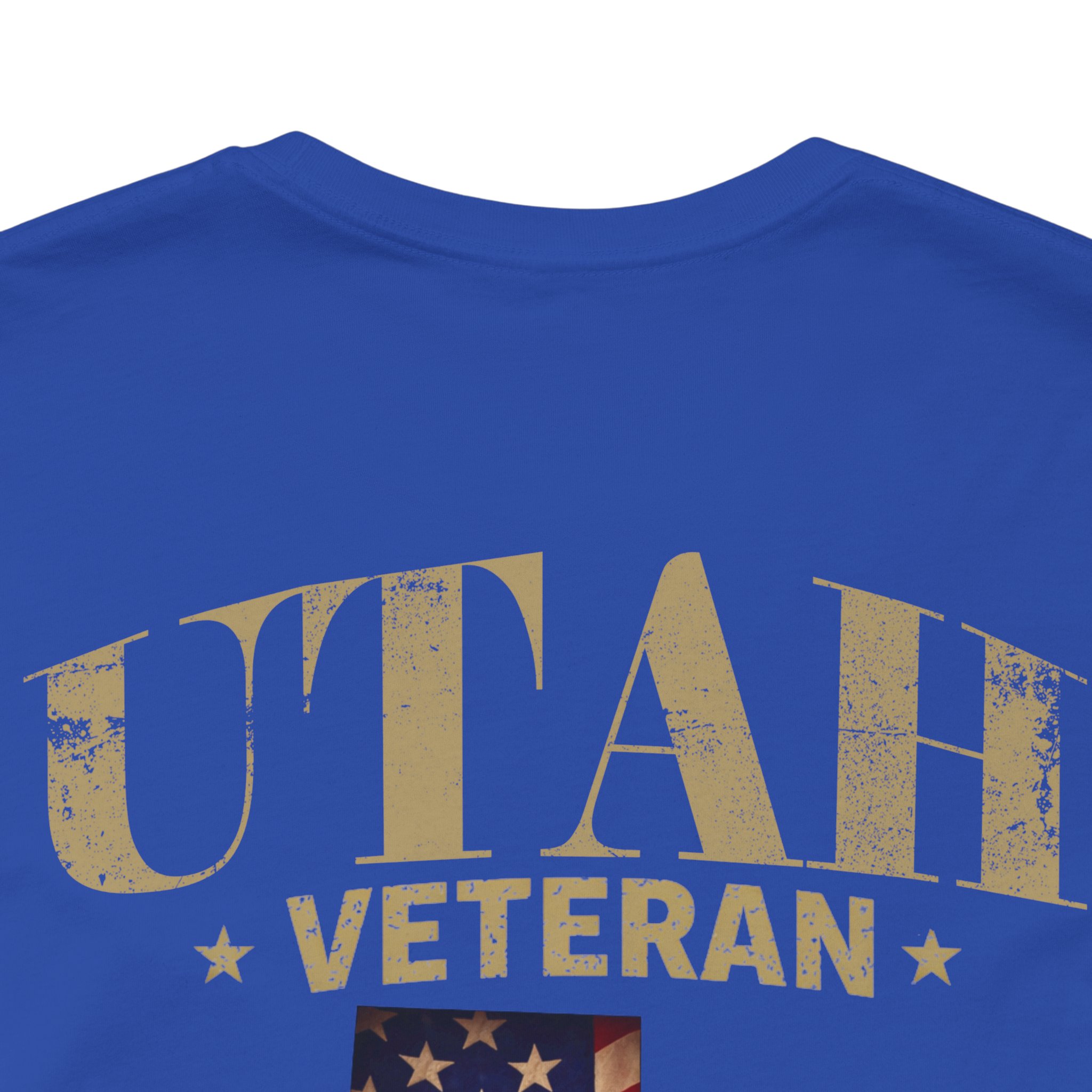 Utah Veteran T-Shirt — American Flag Map Military Tribute Tee - Image 13