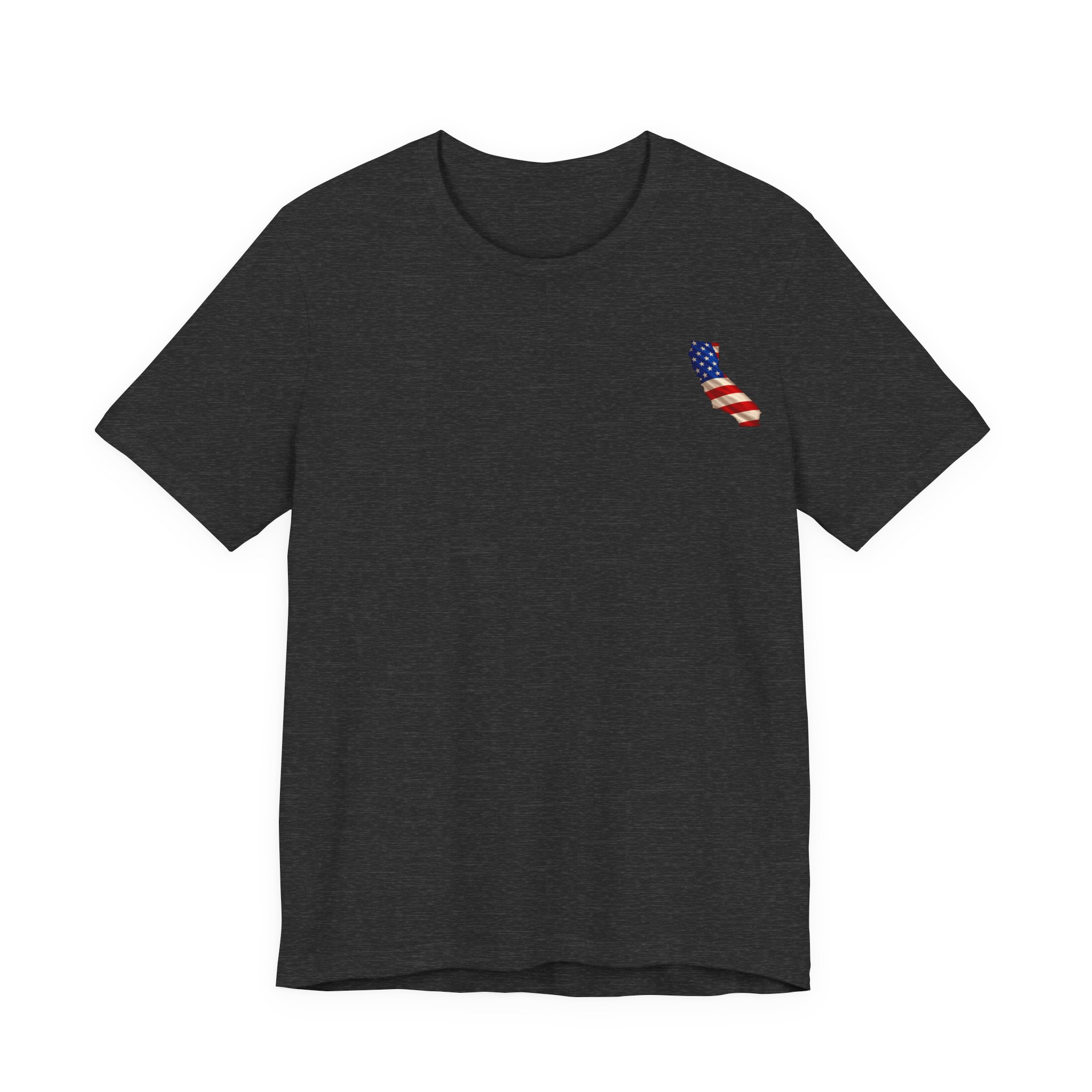 California Veteran T-Shirt — American Flag Map Military Tribute Tee - Image 59