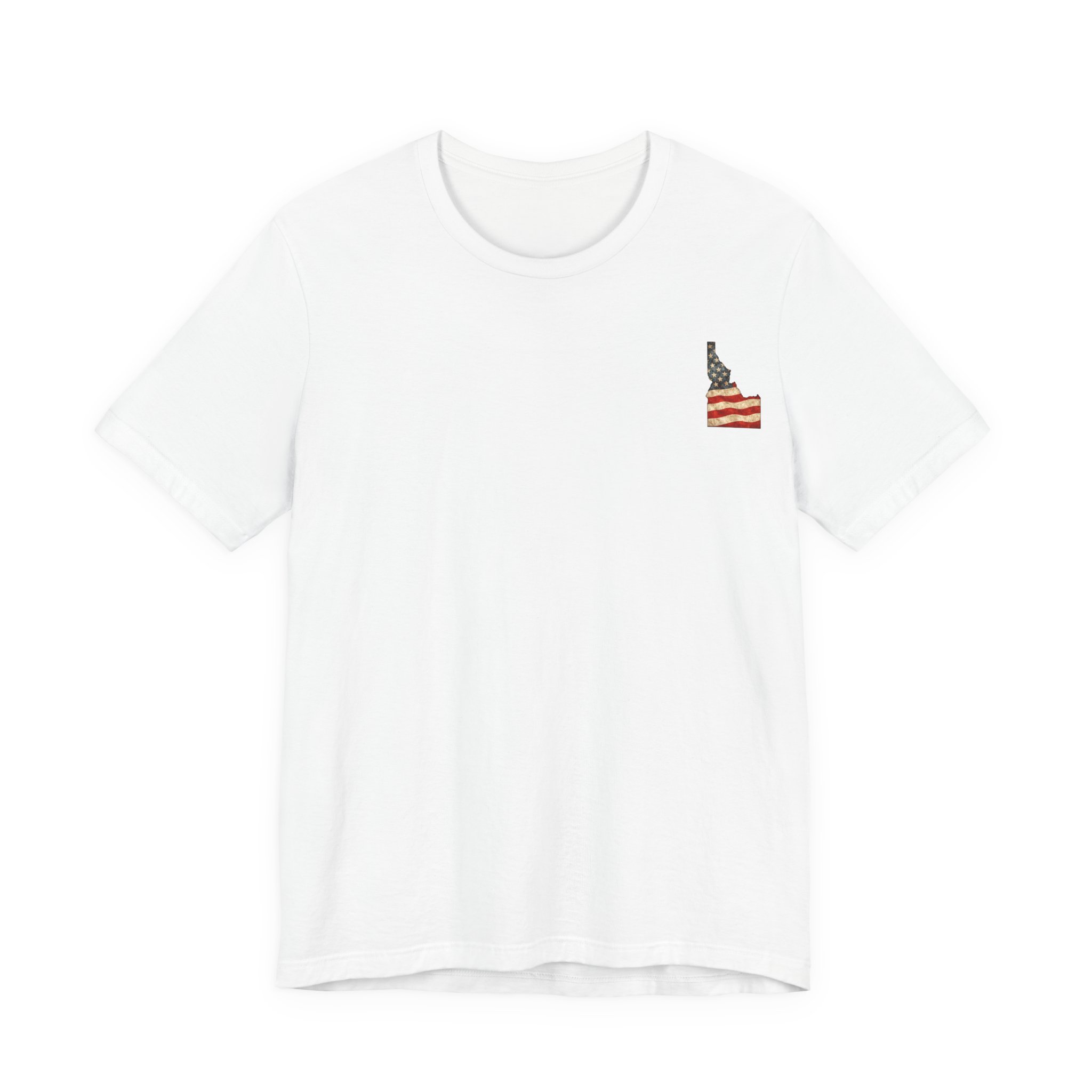 Idaho Veteran T-Shirt — American Flag Map Military Tribute Tee - Image 11