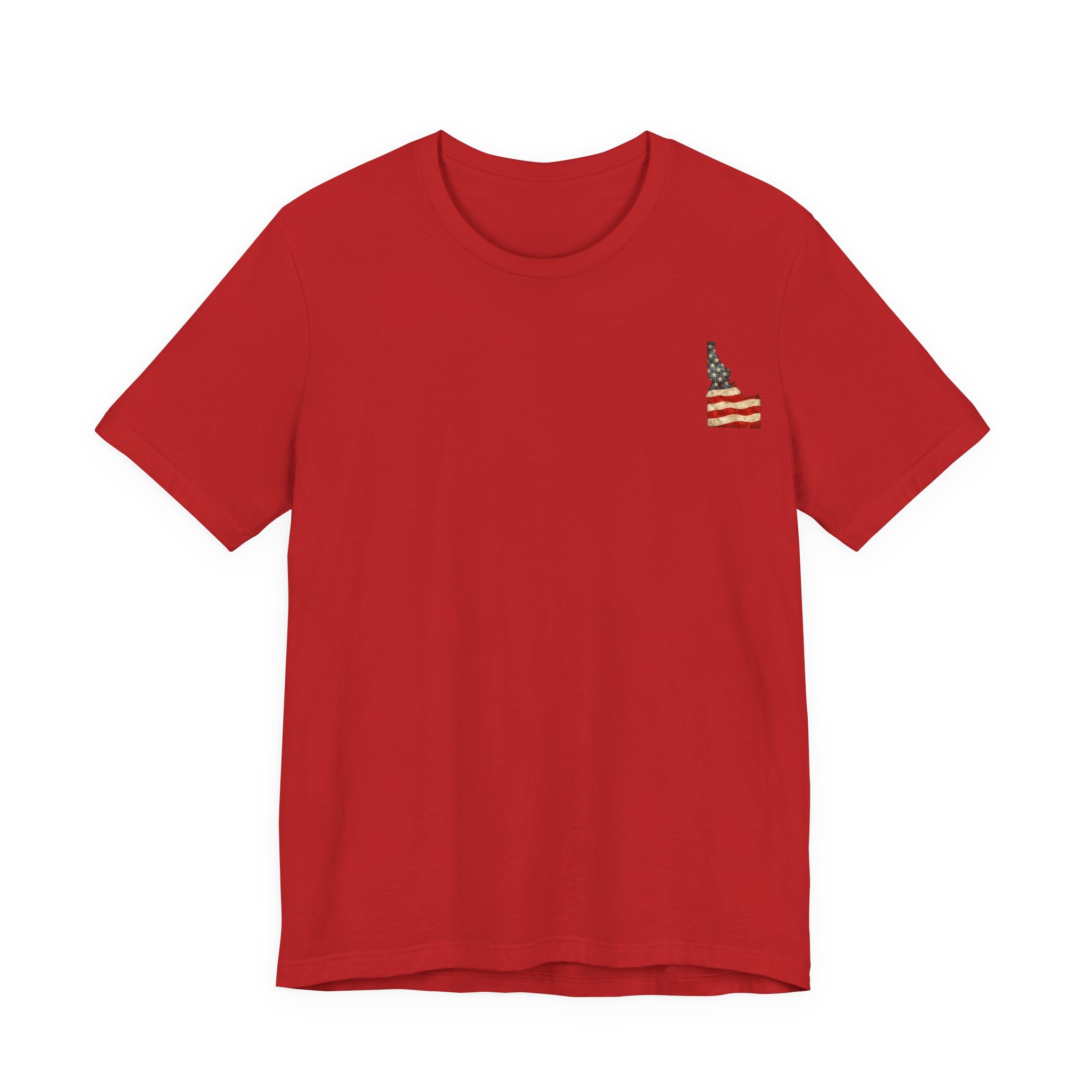 Idaho Veteran T-Shirt — American Flag Map Military Tribute Tee - Image 46