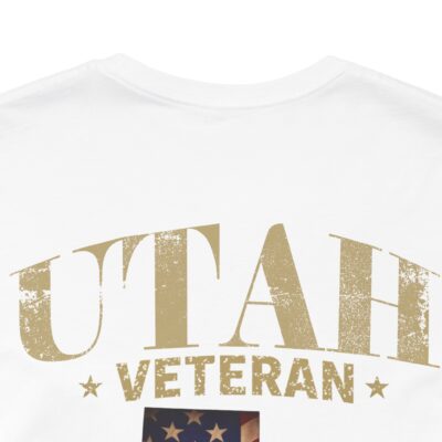 Utah Veteran T-Shirt — American Flag Map Military Tribute Tee