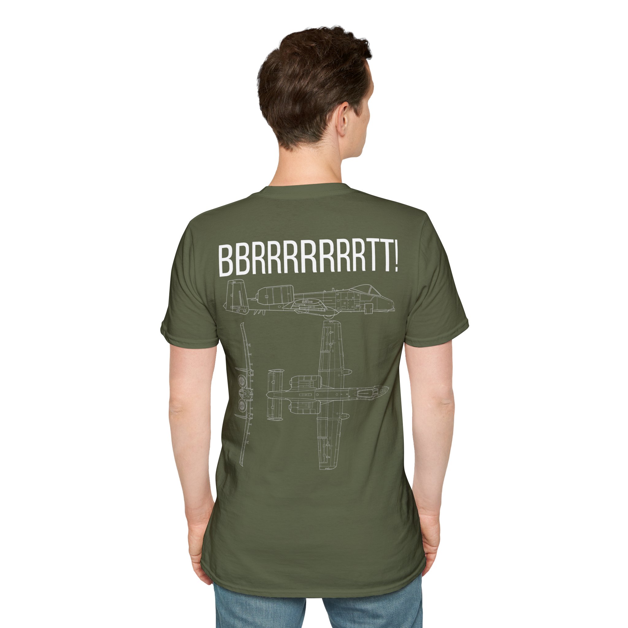 A-10 Warthog T-Shirt — "BBRRRRRRRTT!" Gunfire Sound Military Aircraft Tee - Image 8