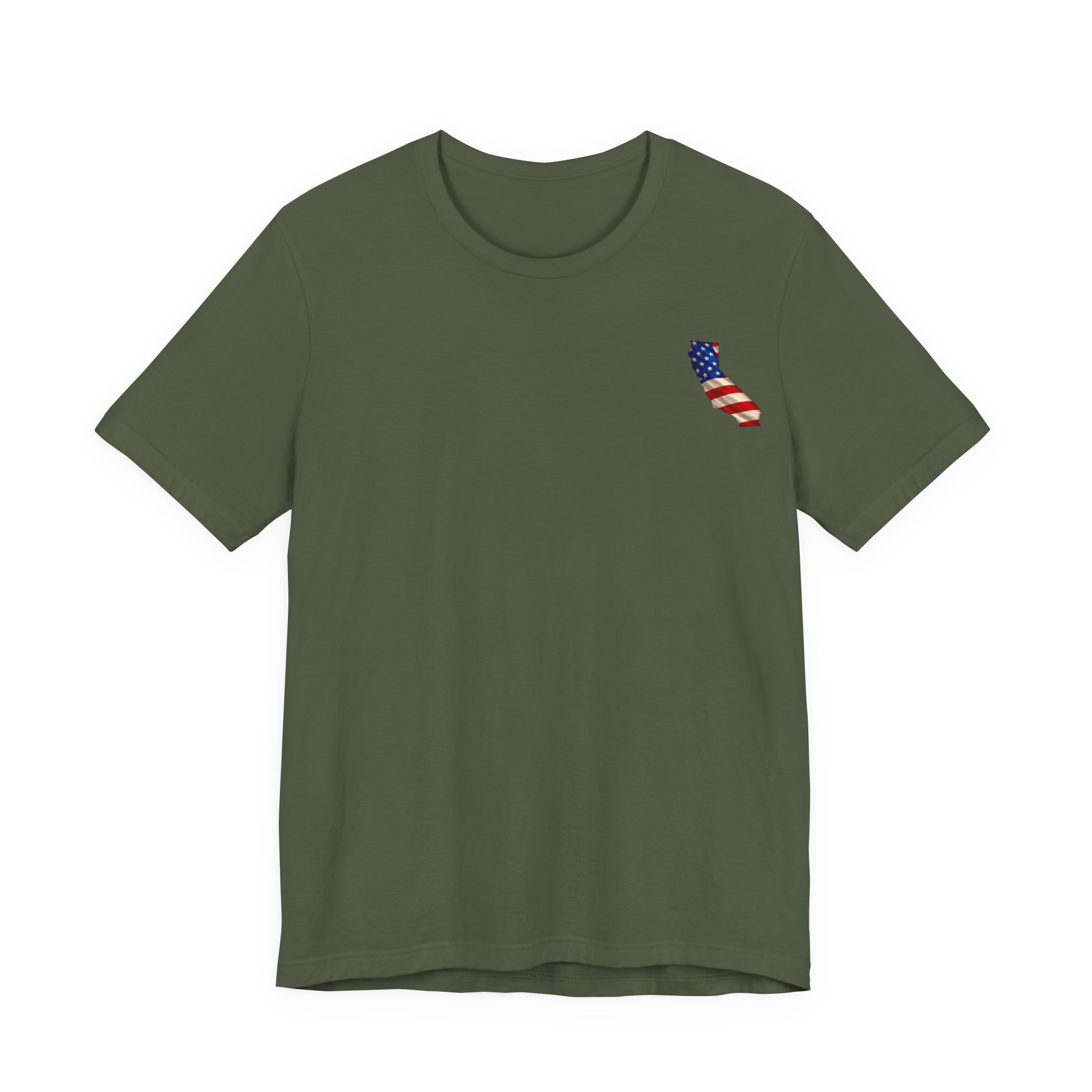 California Veteran T-Shirt — American Flag Map Military Tribute Tee - Image 12