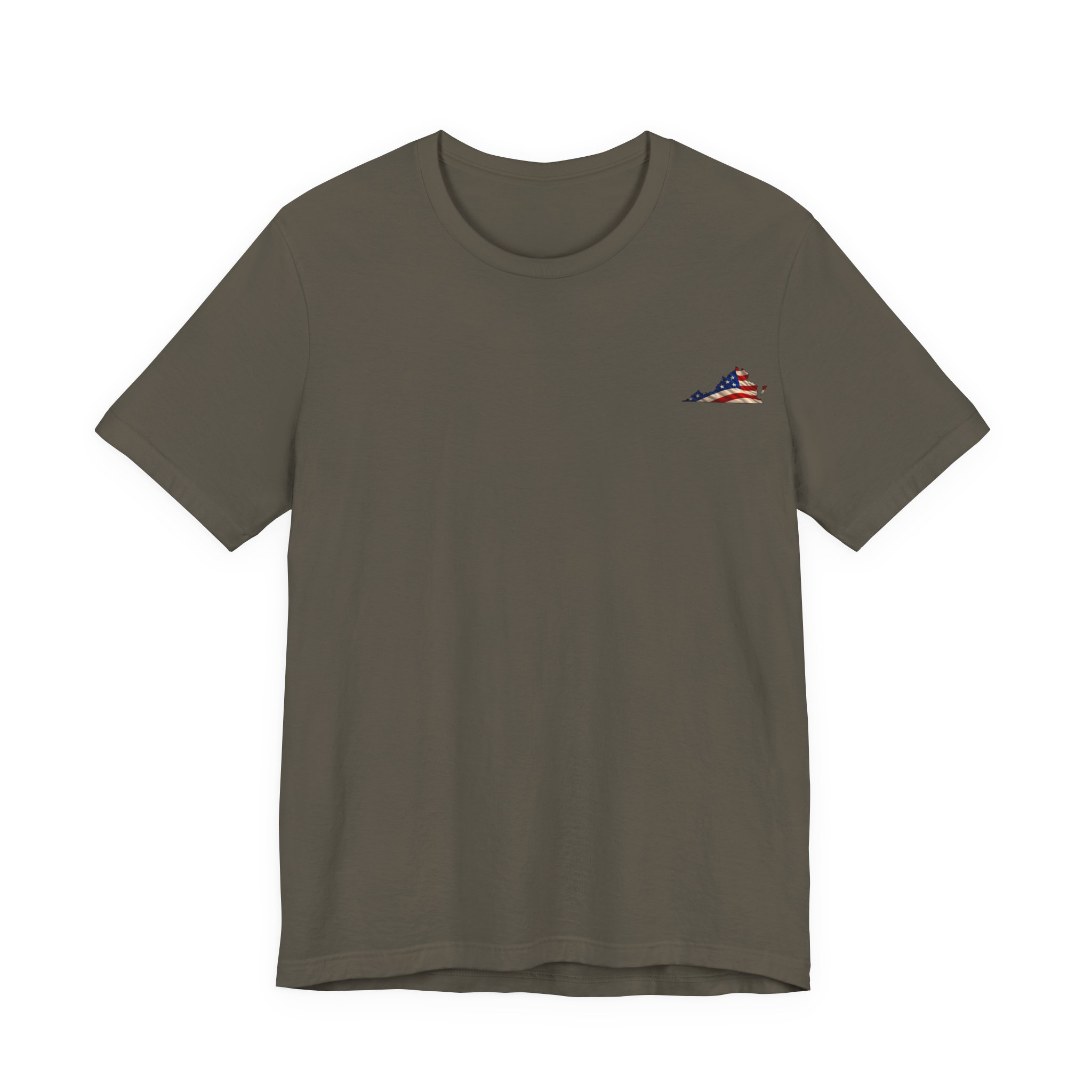Virginia Veteran T-Shirt — American Flag Map Military Tribute Tee - Image 16