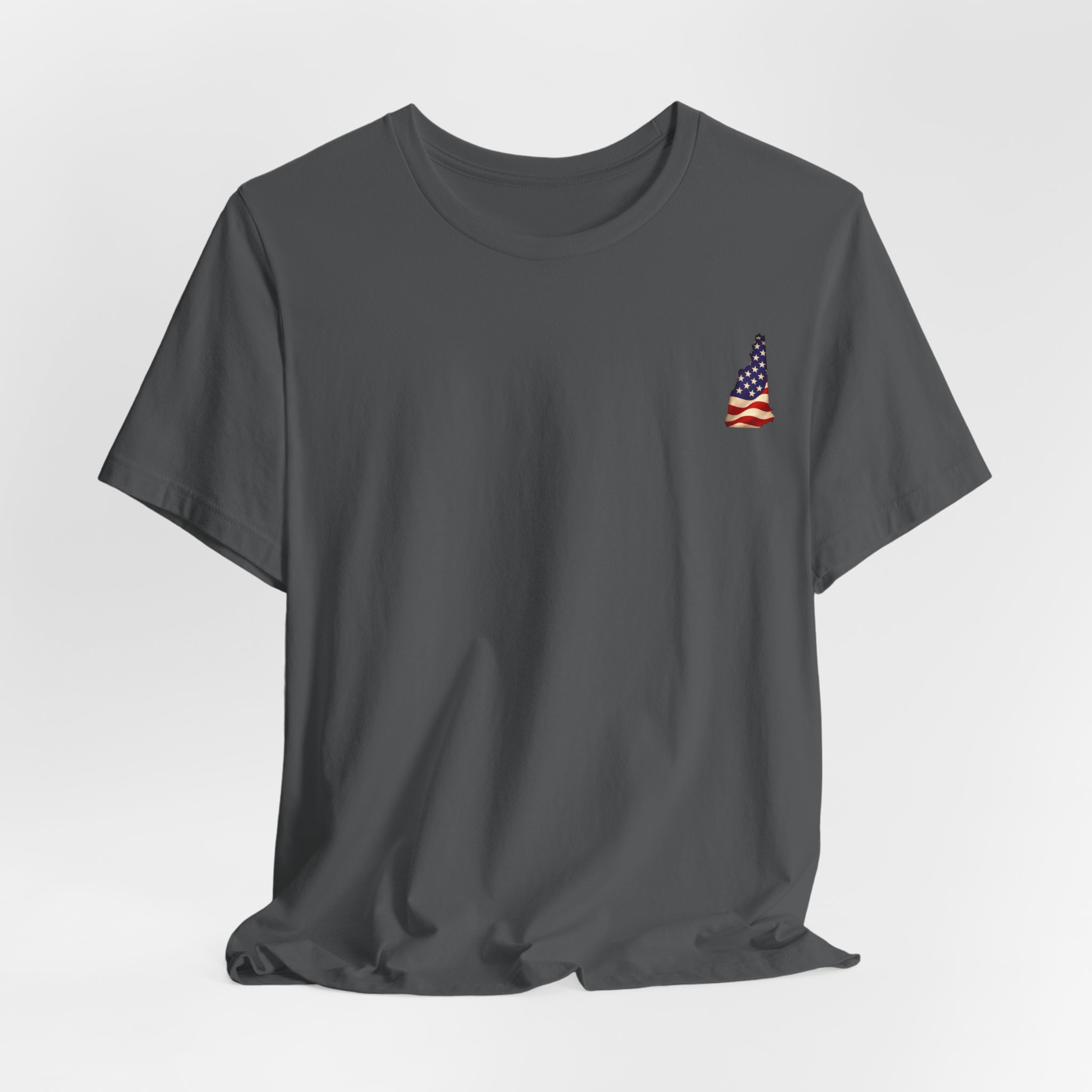New Hampshire Veteran T-Shirt — American Flag Map Military Tribute Tee - Image 43