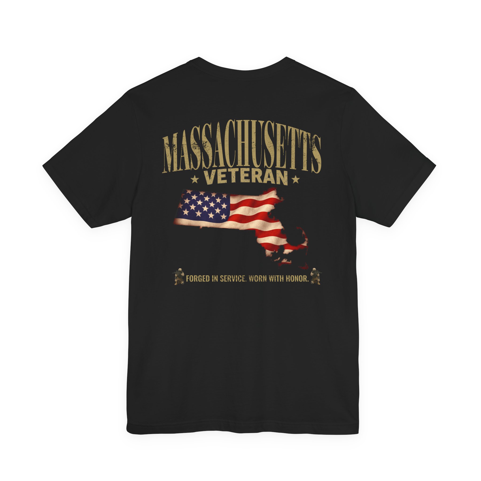 Ohio Veteran T-Shirt — American Flag Map Military Tribute Tee - Image 27