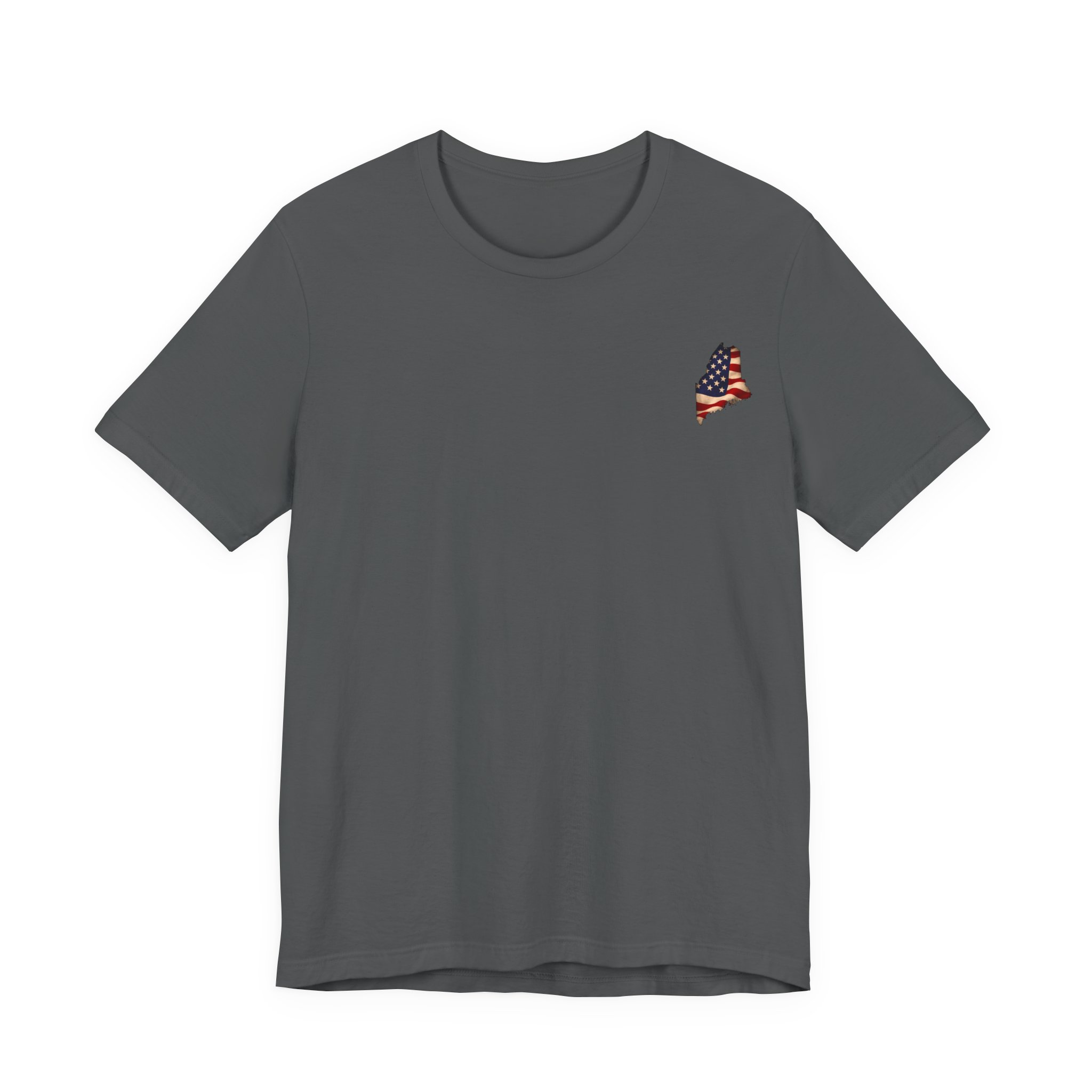 Maine Veteran T-Shirt — American Flag Map Military Tribute Tee - Image 41