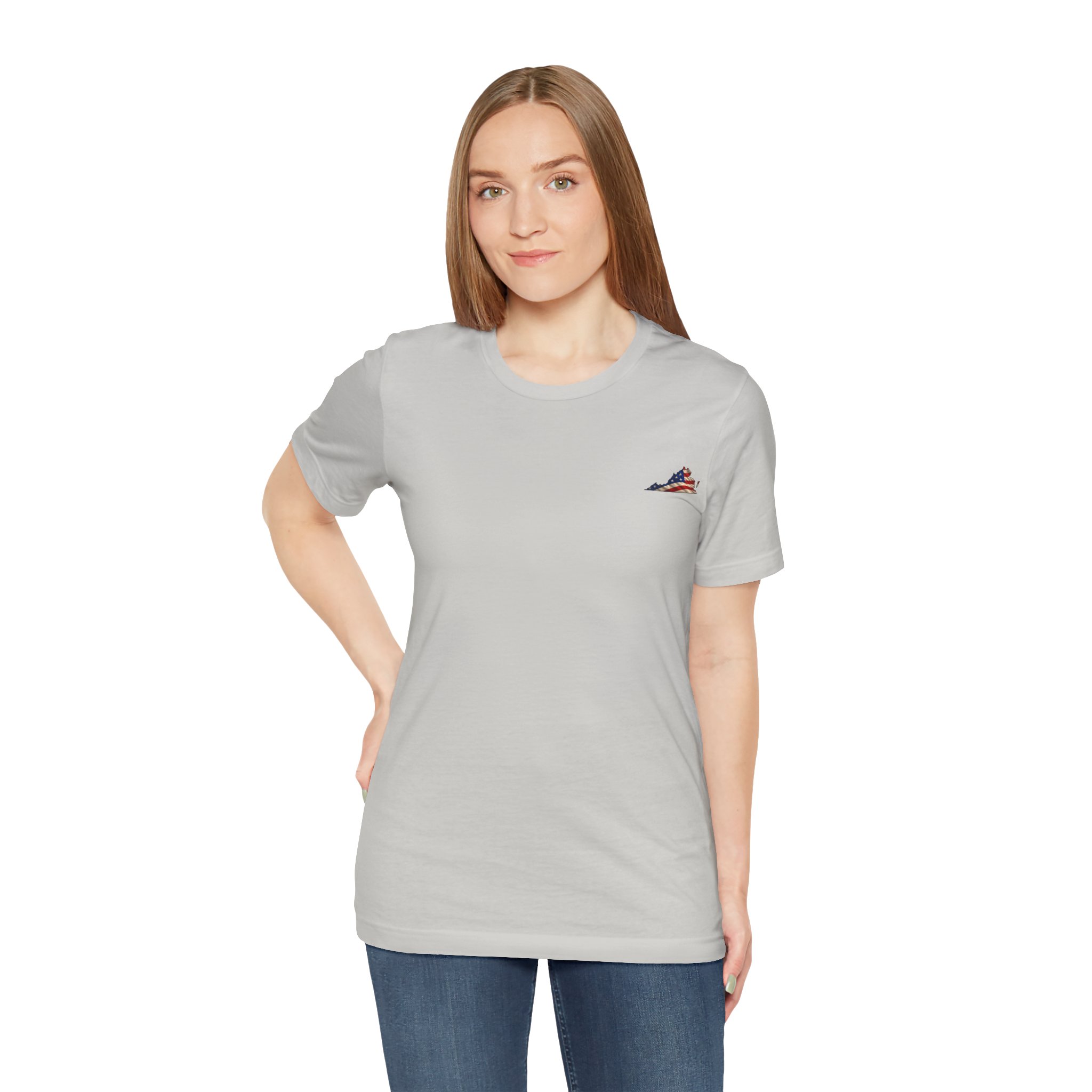 Virginia Veteran T-Shirt — American Flag Map Military Tribute Tee - Image 44