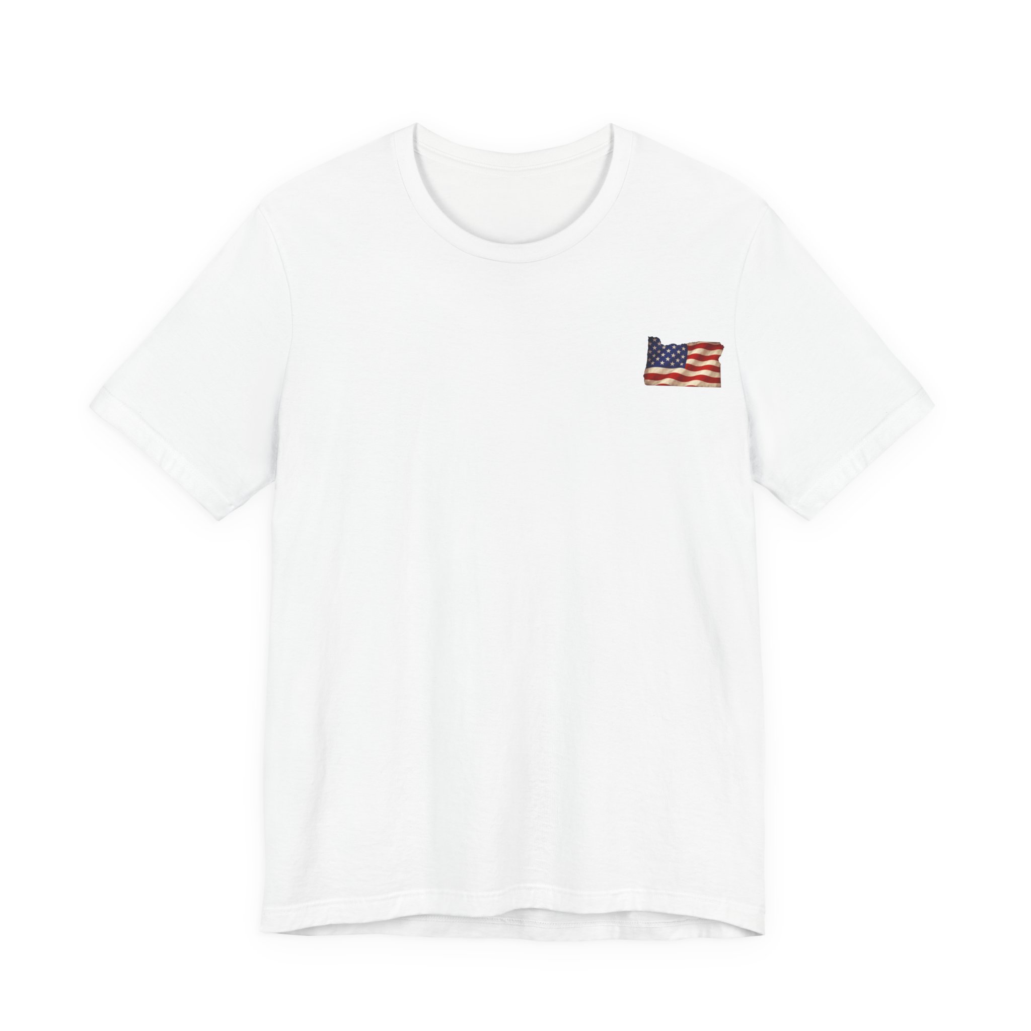 Oregon Veteran T-Shirt — American Flag Map Military Tribute Tee - Image 41