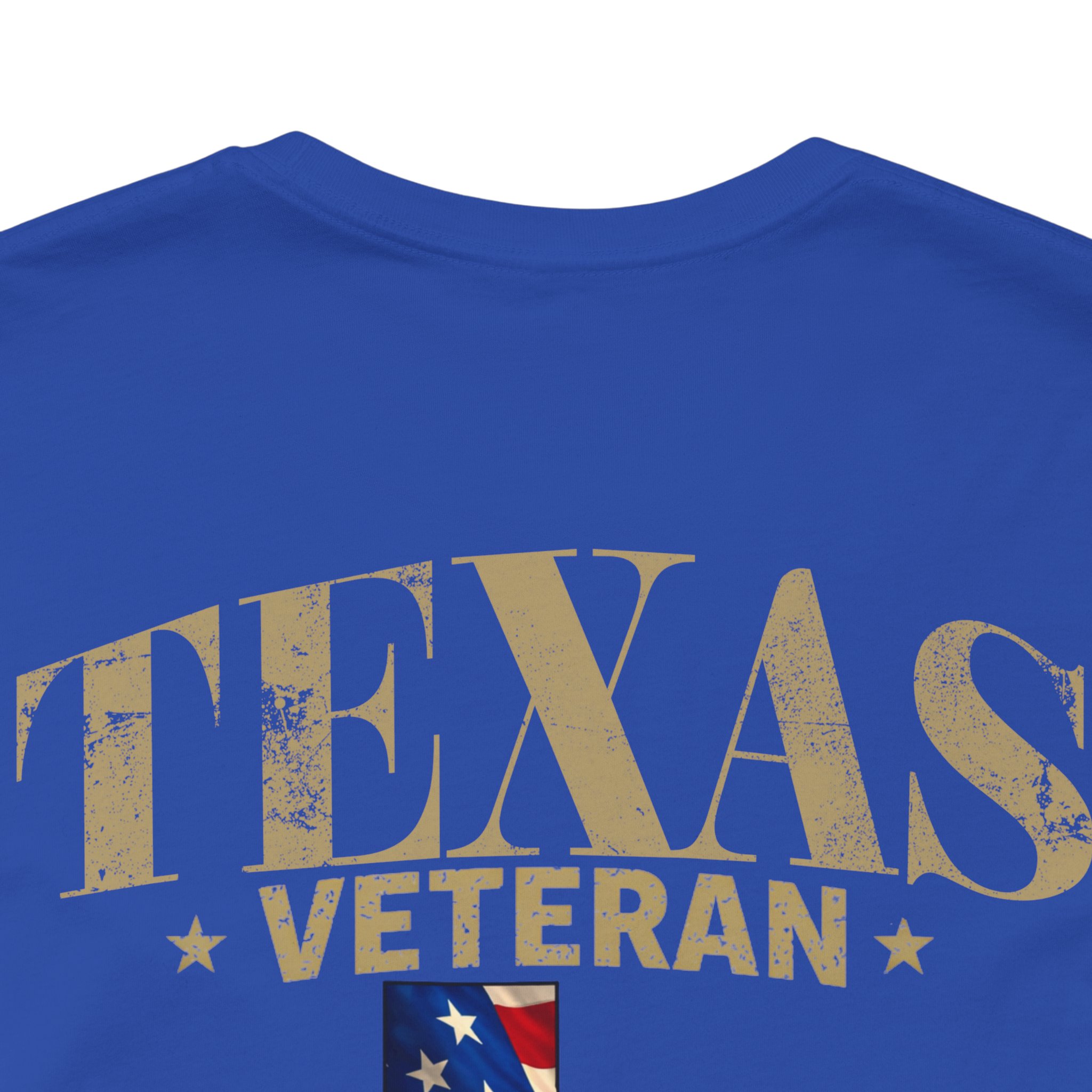 Texas Veteran T-Shirt — American Flag Map Military Tribute Tee - Image 8