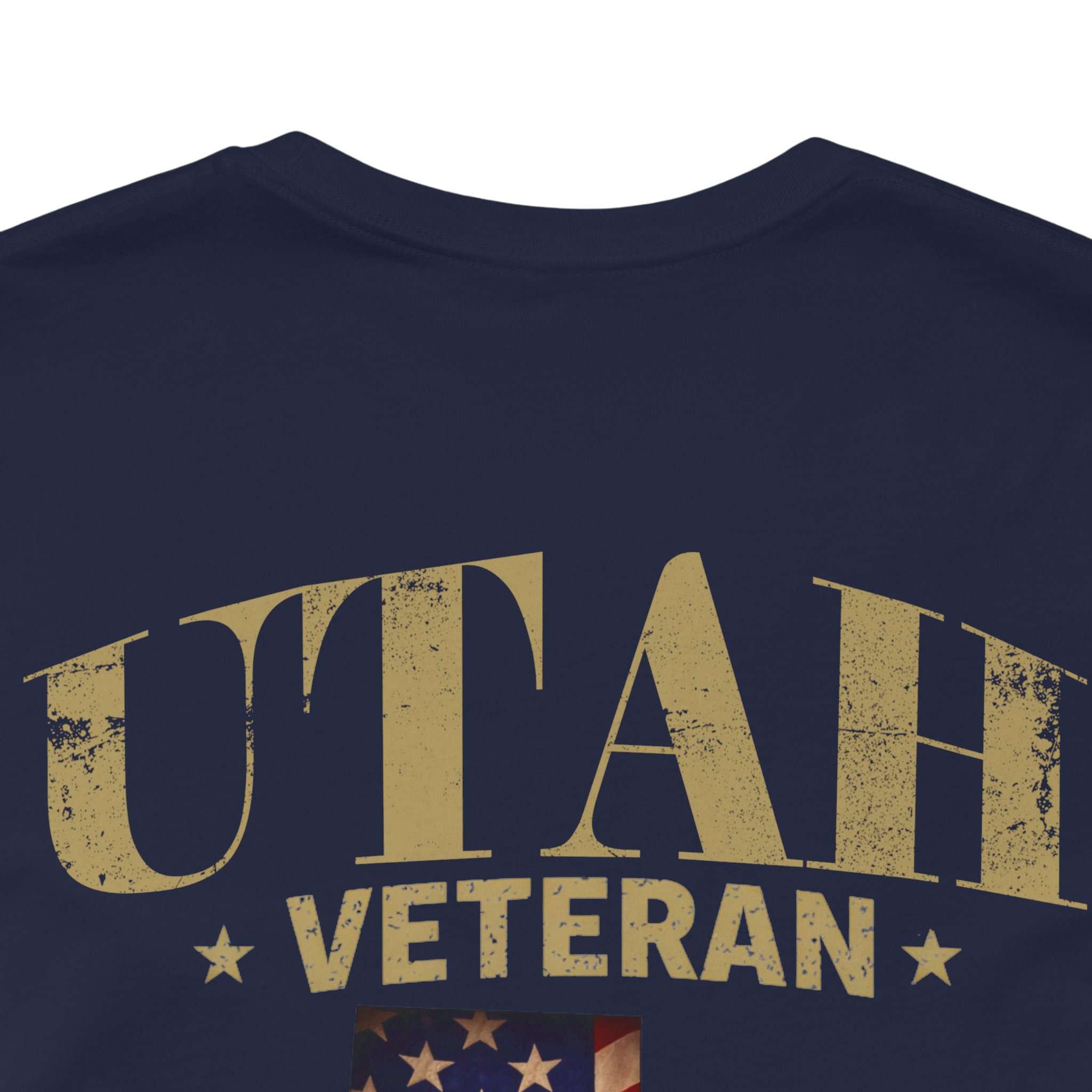 Utah Veteran T-Shirt — American Flag Map Military Tribute Tee - Image 38