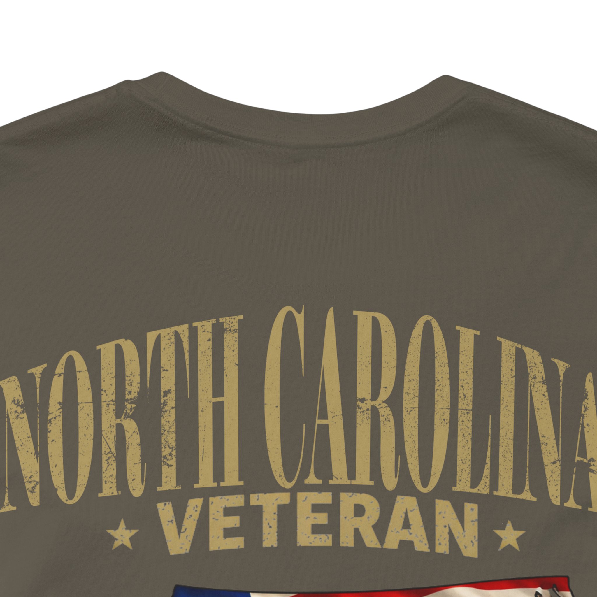 North Carolina Veteran T-Shirt — American Flag Map Military Tribute Tee - Image 23
