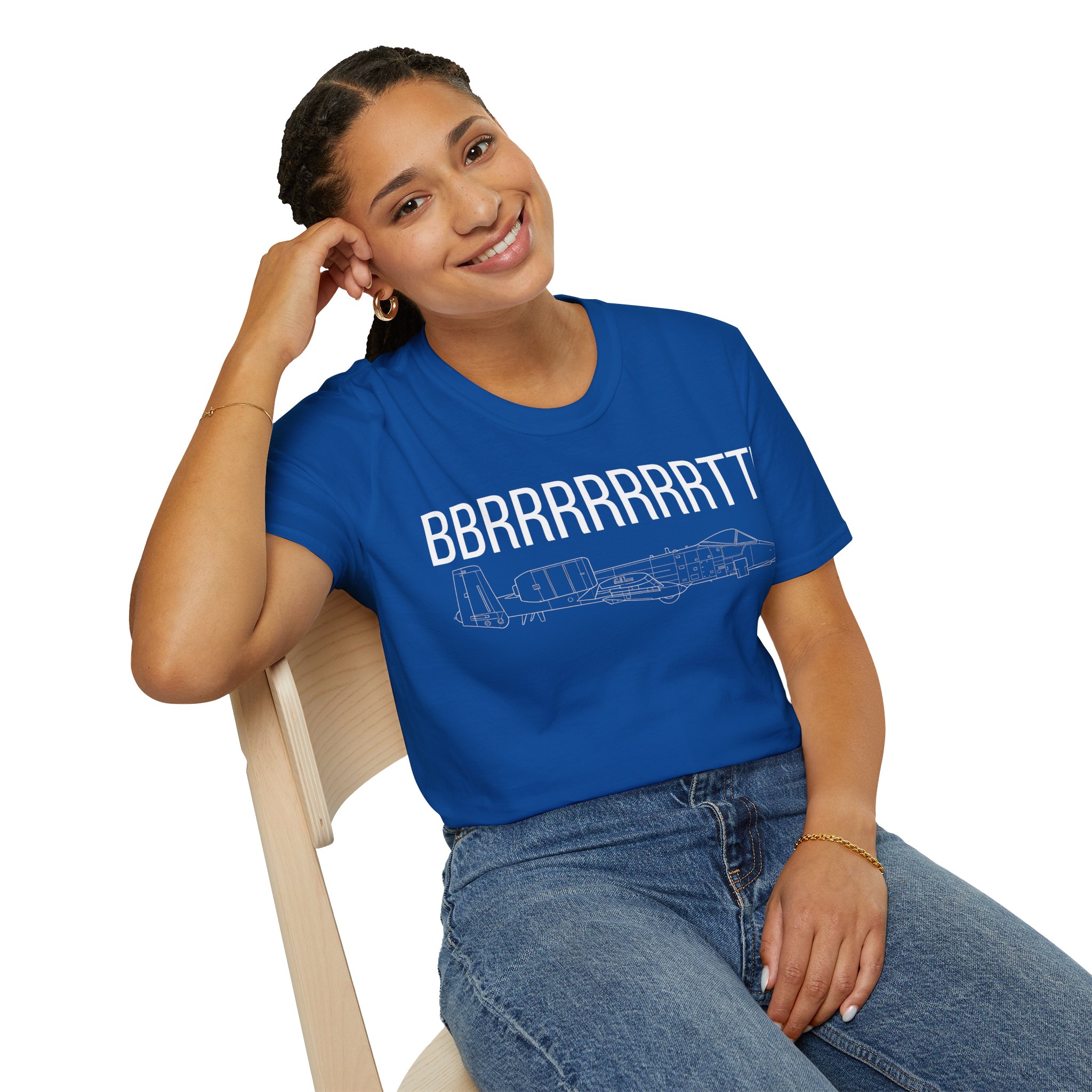A-10 Warthog T-Shirt — "BBRRRRRRRTT!" Gunfire Sound Military Aircraft Tee - Image 23