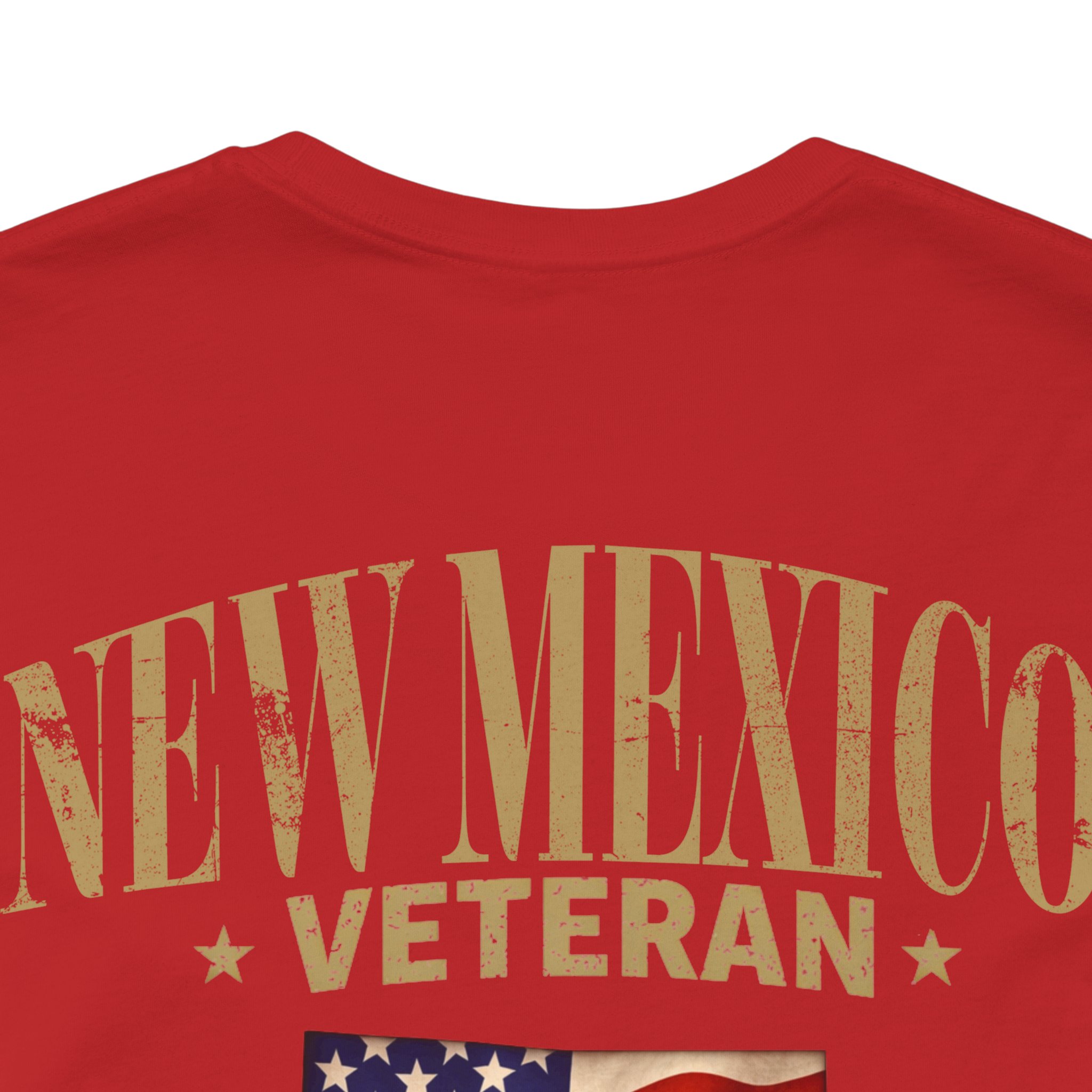 New Mexico Veteran T-Shirt — American Flag Map Military Tribute Tee - Image 5