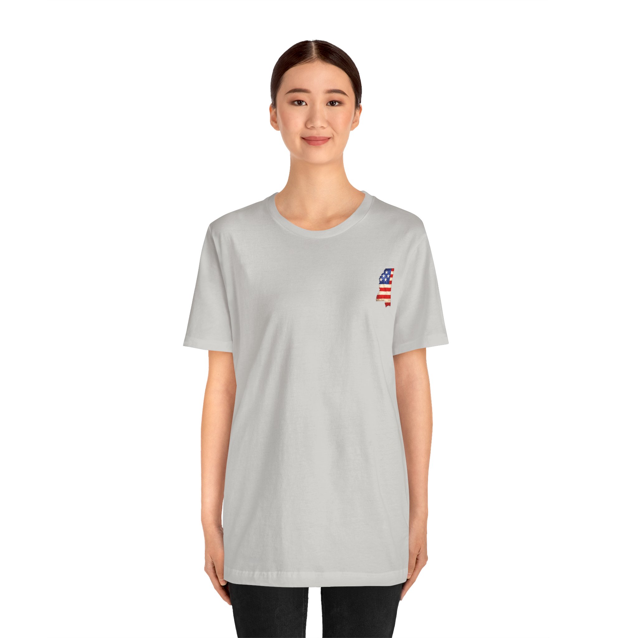 Mississippi Veteran T-Shirt — American Flag Alaska Map Military Tribute Tee - Image 27