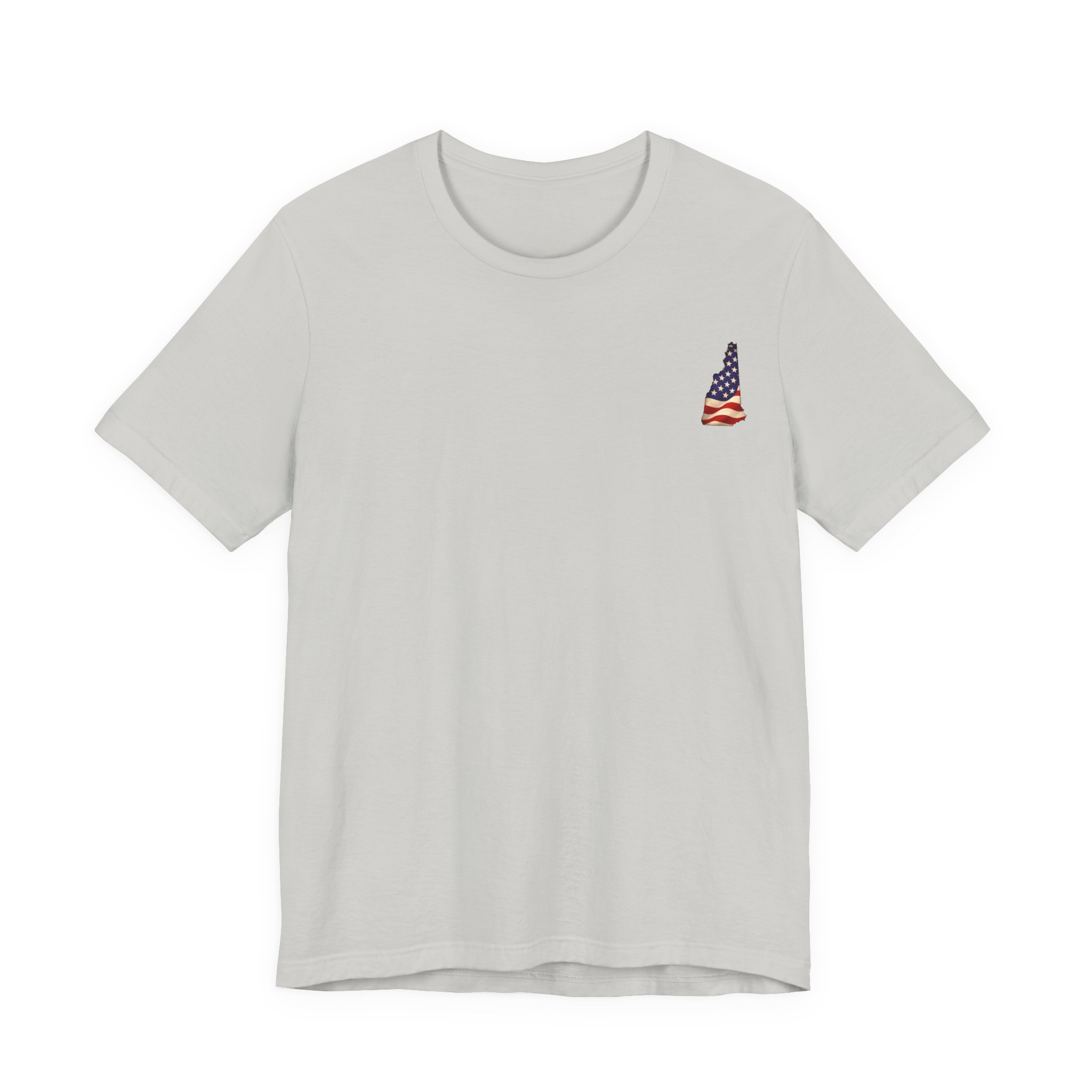 New Hampshire Veteran T-Shirt — American Flag Map Military Tribute Tee - Image 2