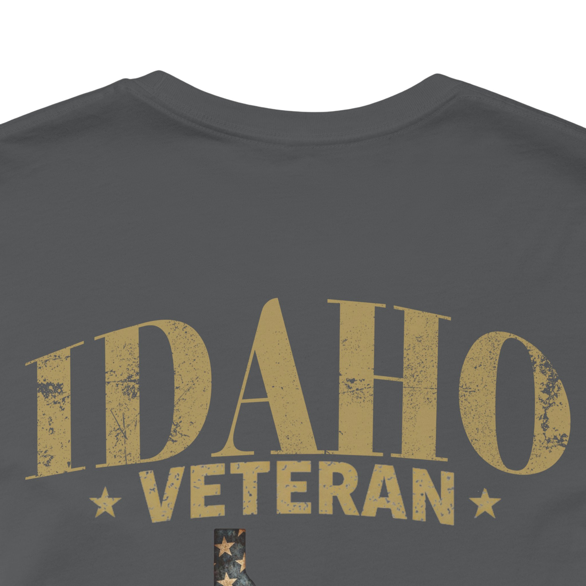 Idaho Veteran T-Shirt — American Flag Map Military Tribute Tee - Image 39