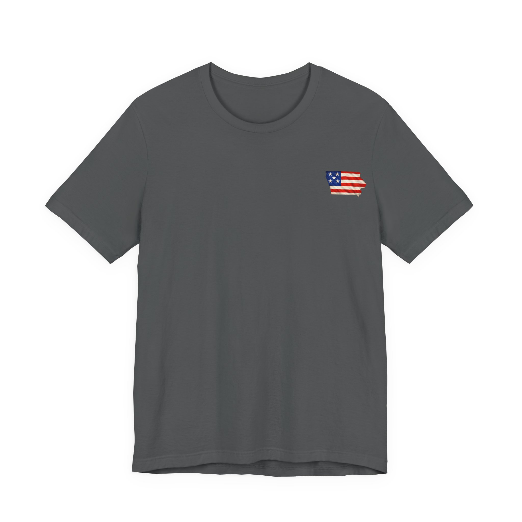 Iowa Veteran T-Shirt — American Flag Map Military Tribute Tee - Image 29