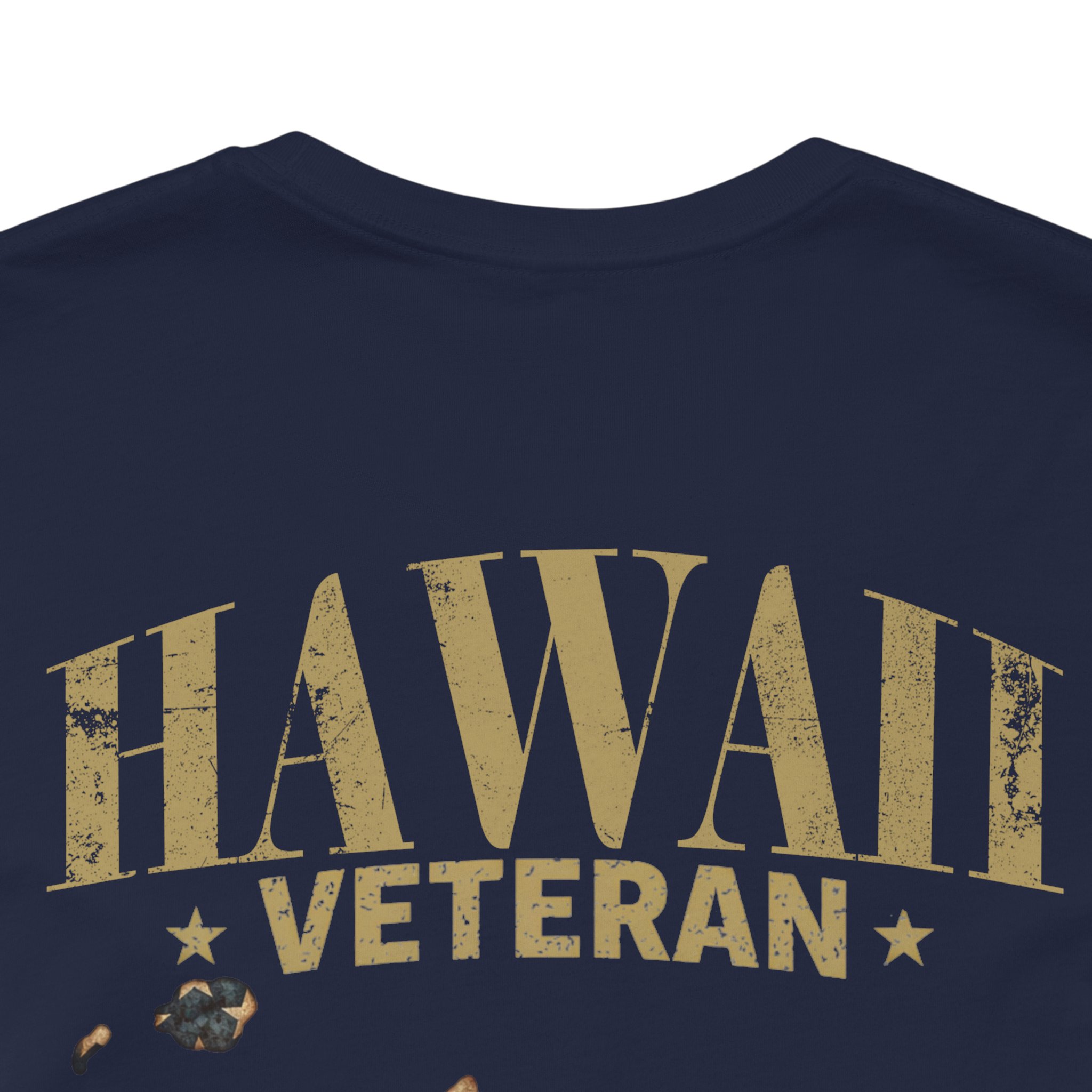 Hawaii Veteran T-Shirt — American Flag Map Military Tribute Tee