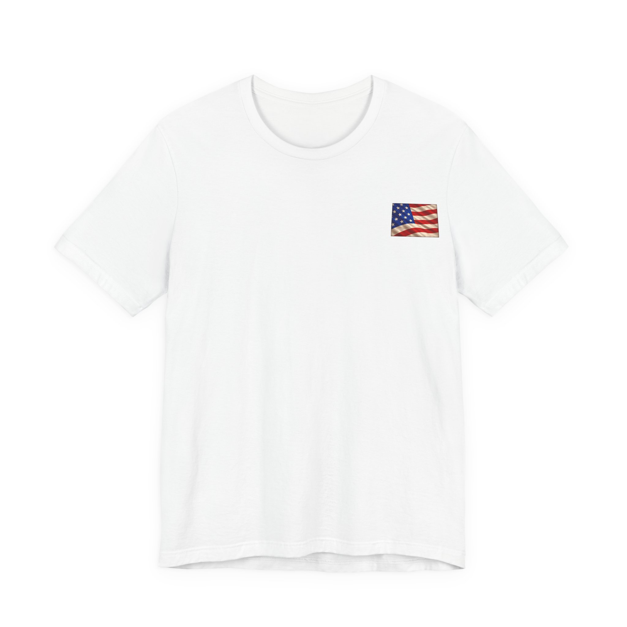 Wyoming Veteran T-Shirt — American Flag Map Military Tribute Tee - Image 21