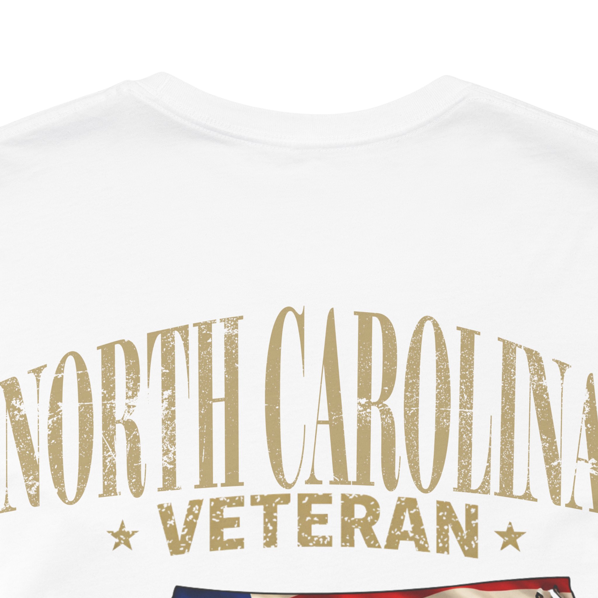 North Carolina Veteran T-Shirt — American Flag Map Military Tribute Tee - Image 11