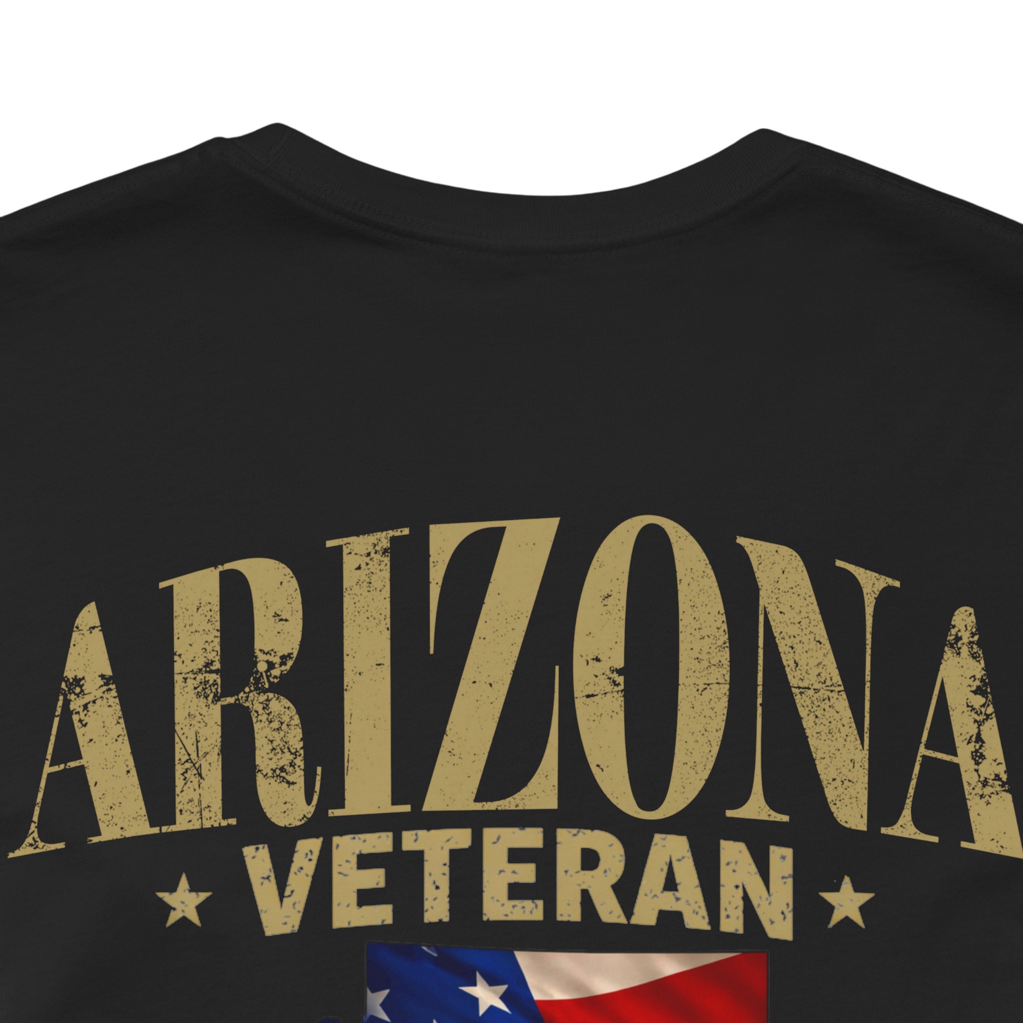 Arizona Veteran T-Shirt — American Flag Map Military Tribute Tee - Image 14