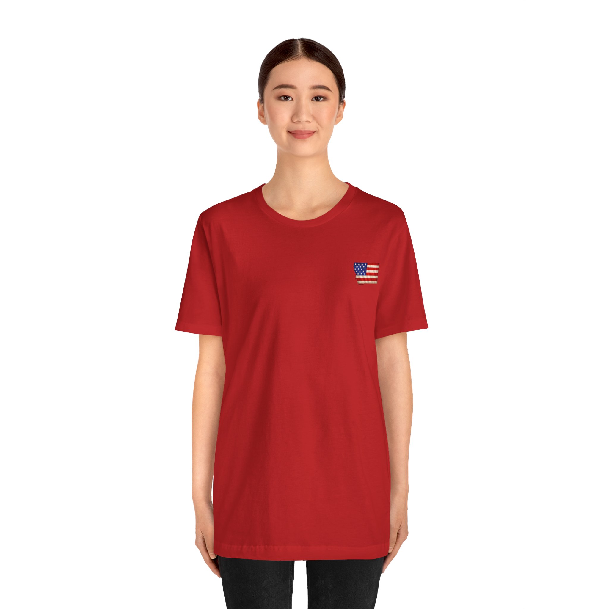 Montana Veteran T-Shirt — American Flag Alaska Map Military Tribute Tee - Image 23