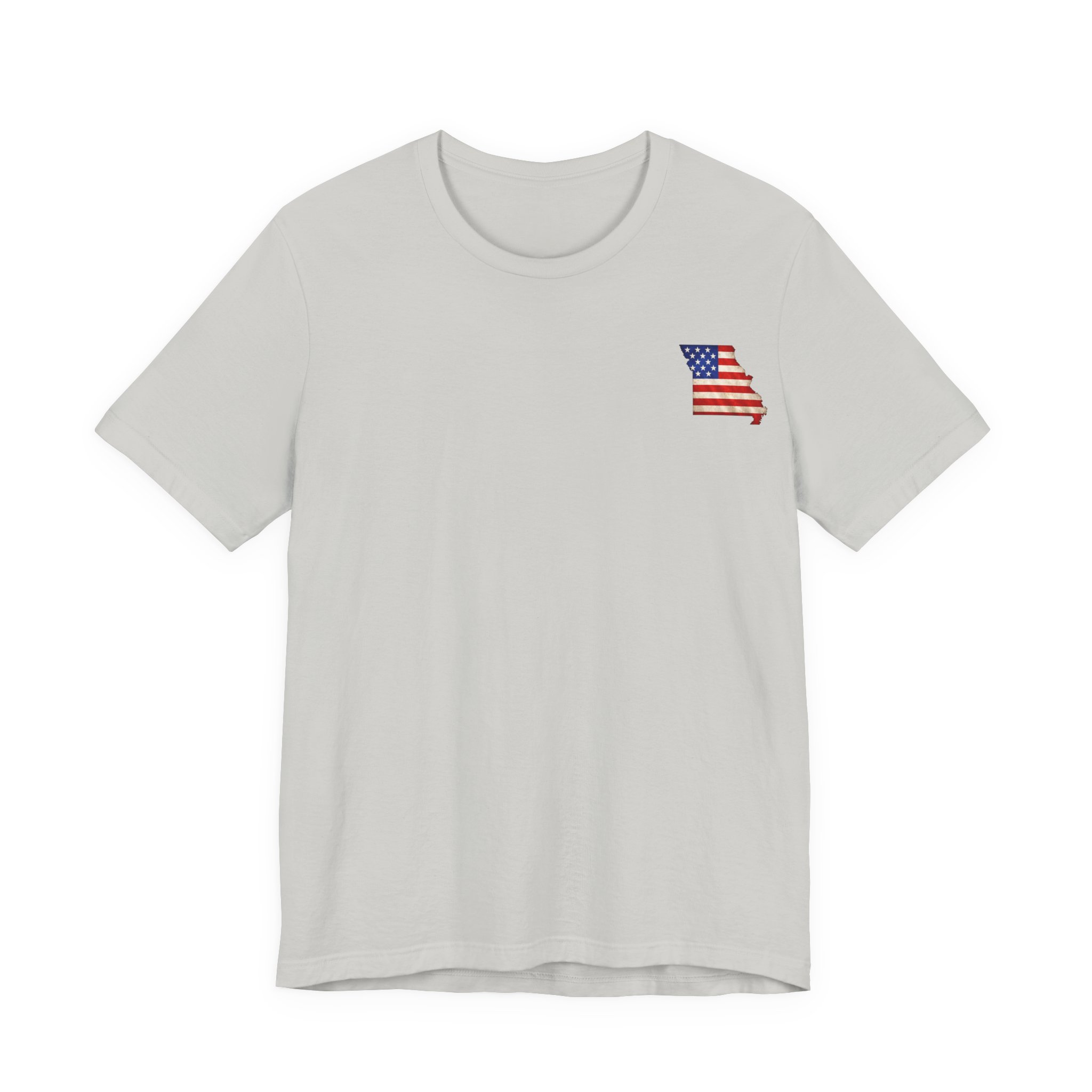 Missouri Veteran T-Shirt — American Flag Map Military Tribute Tee - Image 7