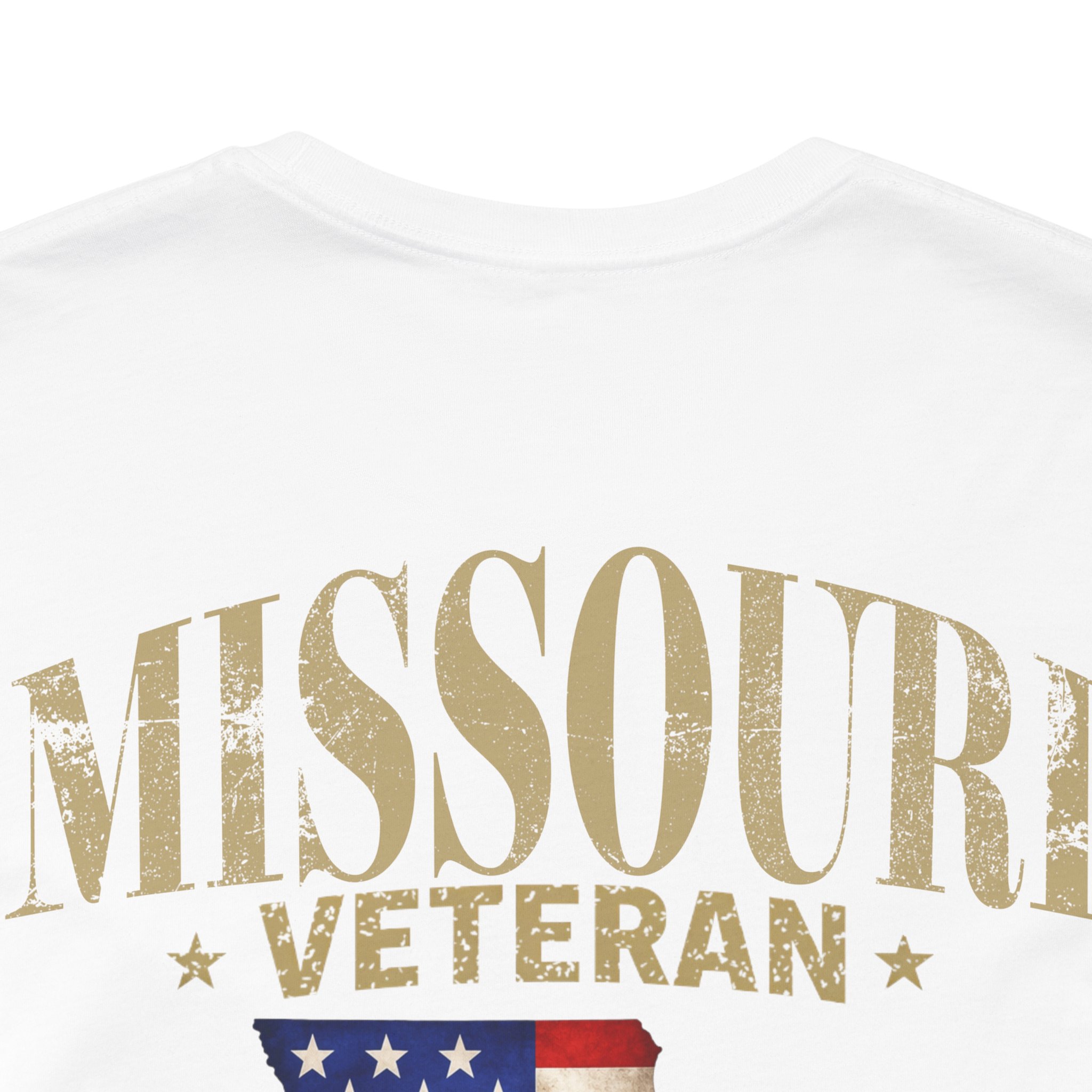 Missouri Veteran T-Shirt — American Flag Map Military Tribute Tee - Image 19