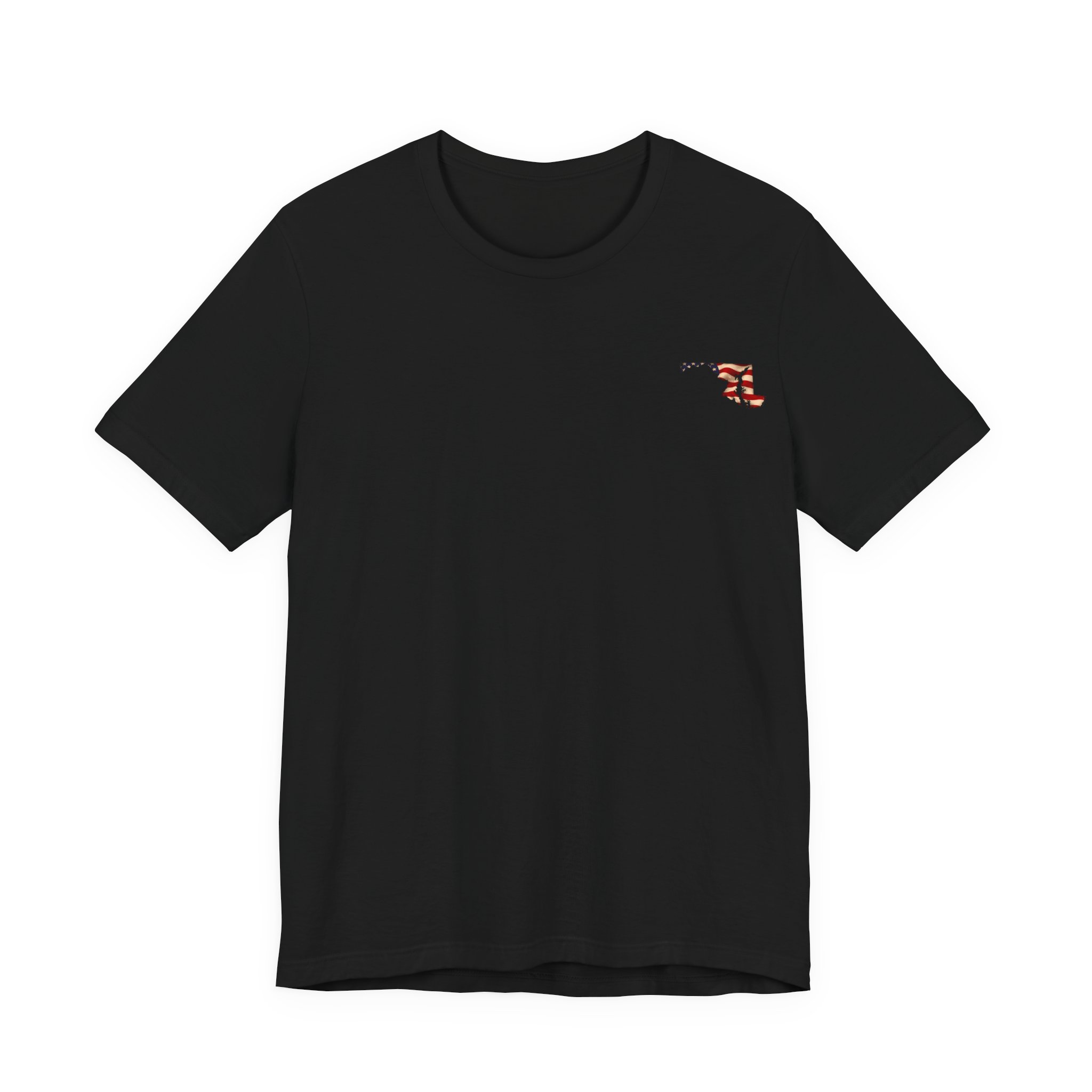 Maryland Veteran T-Shirt — American Flag Map Military Tribute Tee - Image 13