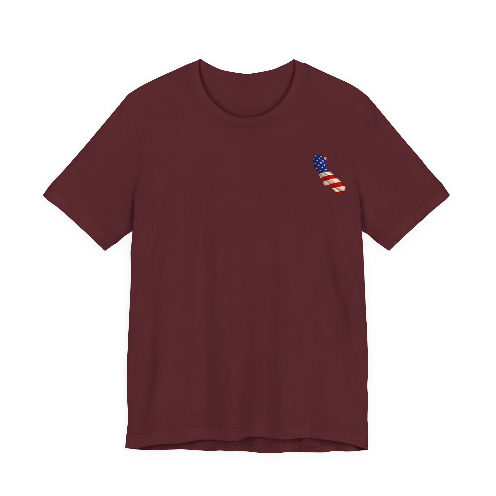 California Veteran T-Shirt — American Flag Map Military Tribute Tee - Image 63