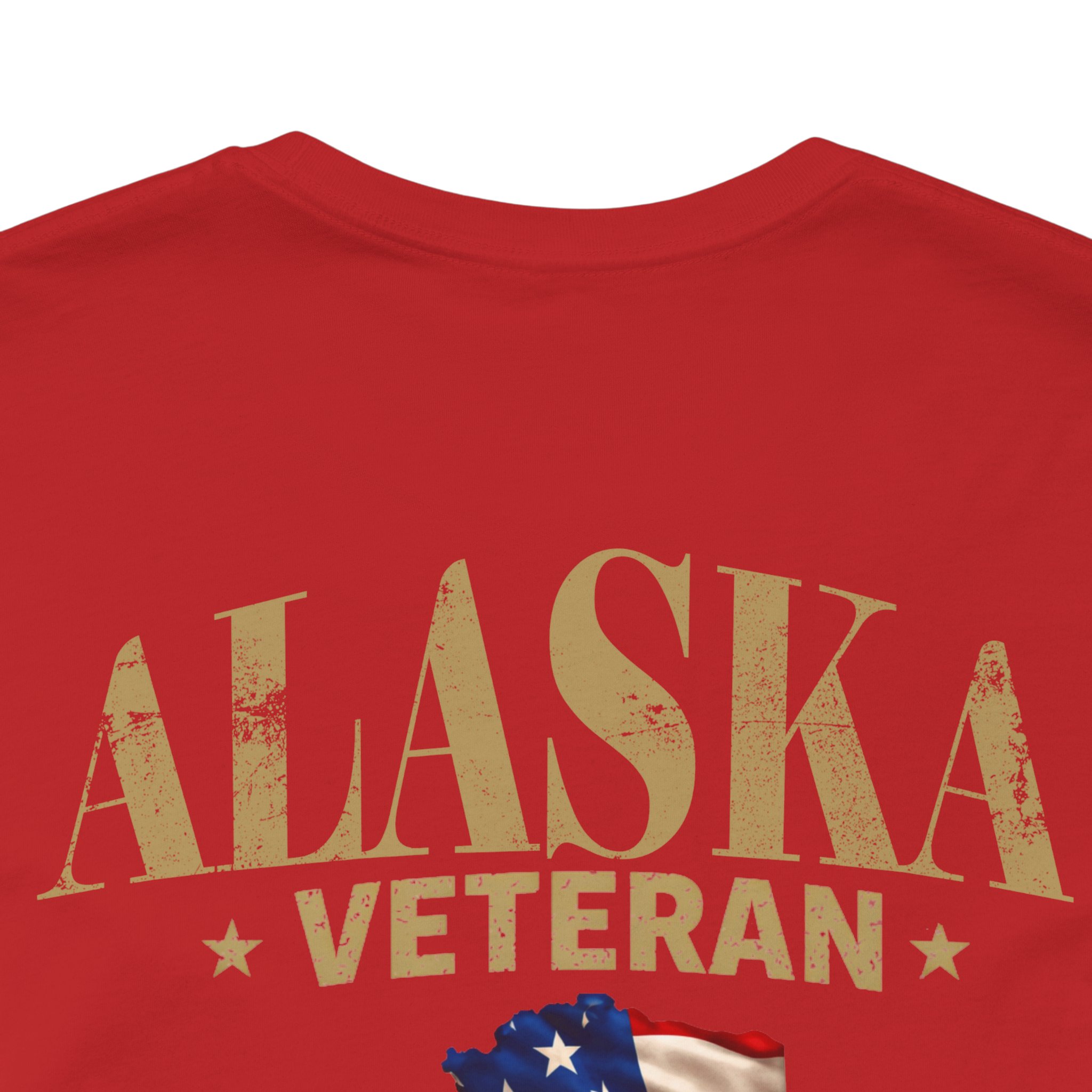 Alaska Veteran T-Shirt — American Flag Alaska Map Military Tribute Tee - Image 49