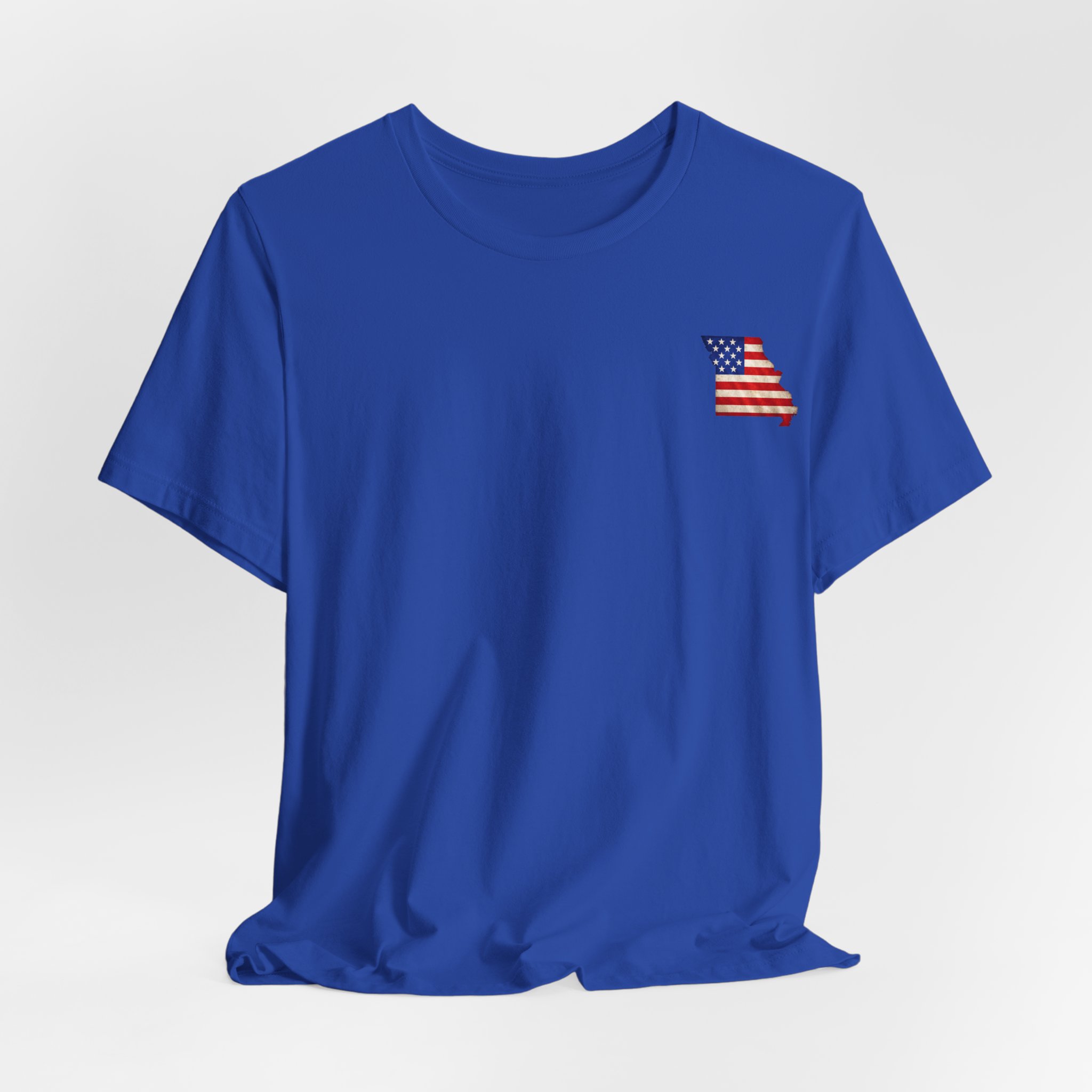 Missouri Veteran T-Shirt — American Flag Map Military Tribute Tee - Image 4