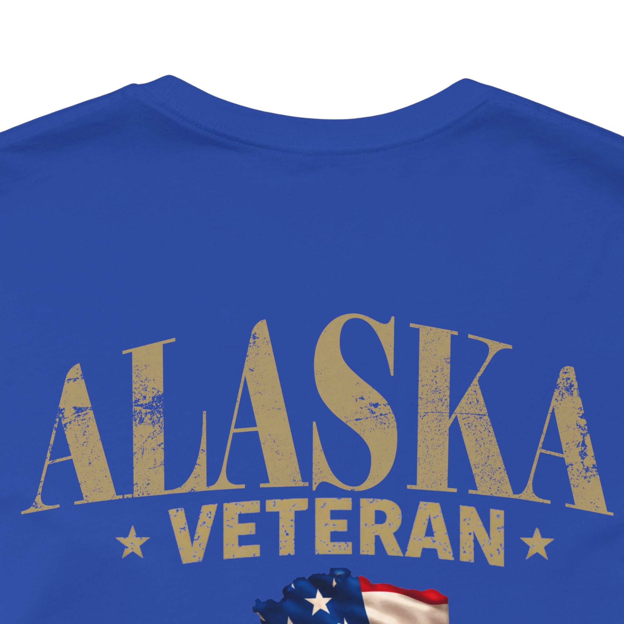 Alaska Veteran T-Shirt — American Flag Alaska Map Military Tribute Tee - Image 34