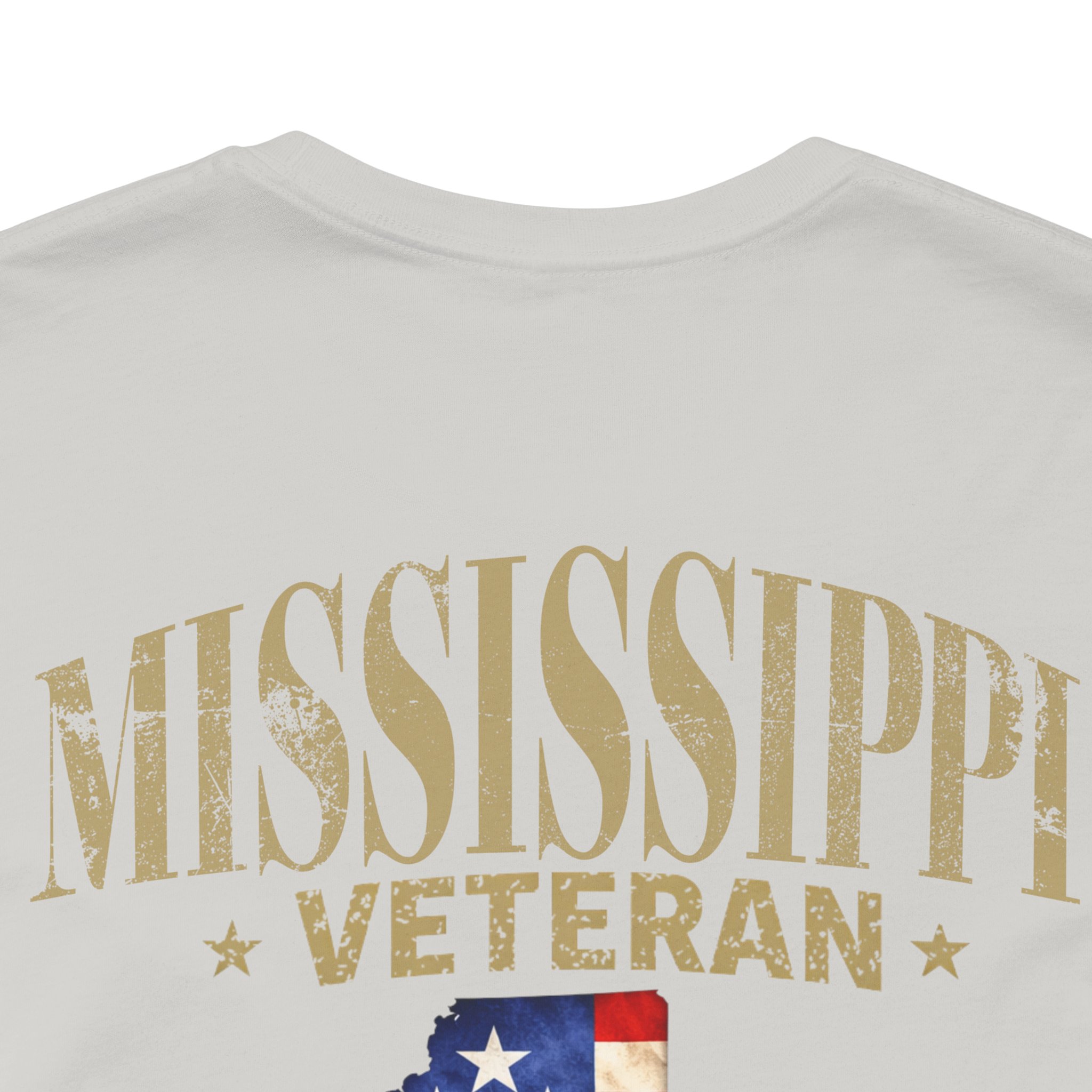 Mississippi Veteran T-Shirt — American Flag Alaska Map Military Tribute Tee - Image 26