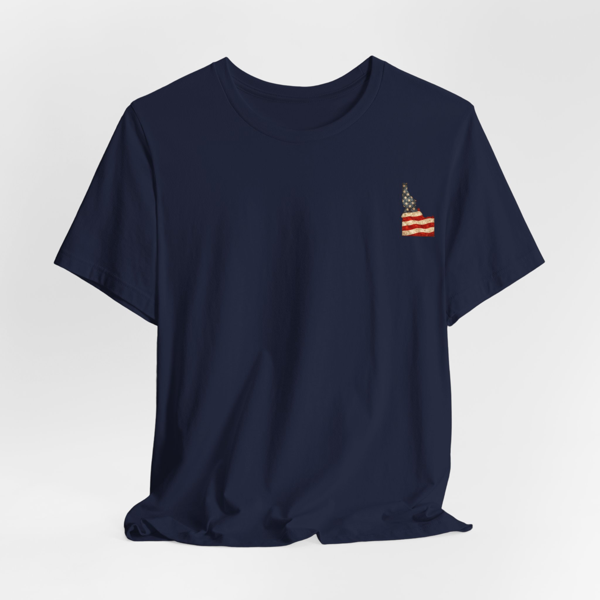 Idaho Veteran T-Shirt — American Flag Map Military Tribute Tee - Image 43
