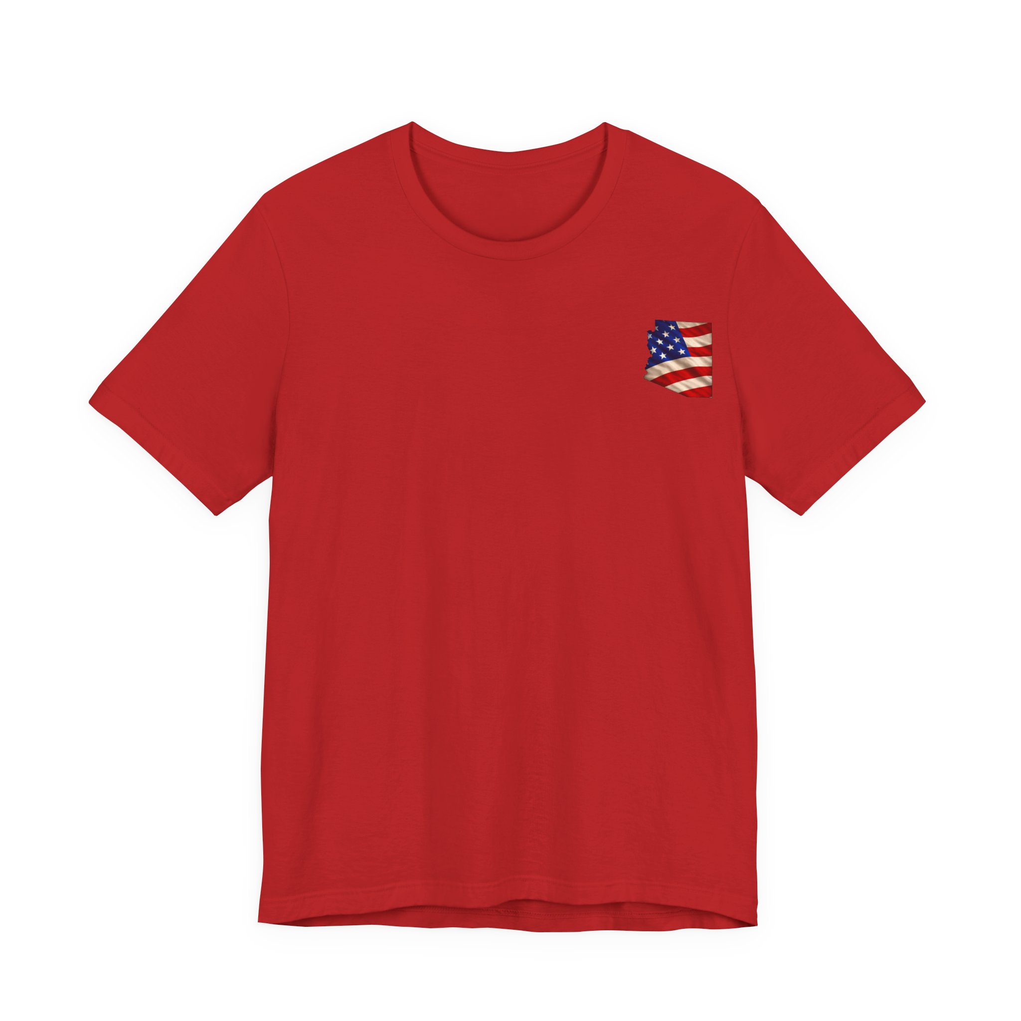 Arizona Veteran T-Shirt — American Flag Map Military Tribute Tee - Image 46
