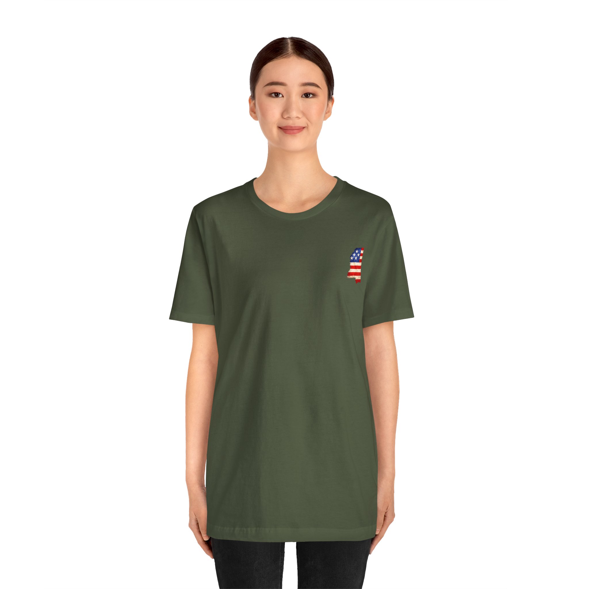 Mississippi Veteran T-Shirt — American Flag Alaska Map Military Tribute Tee - Image 39
