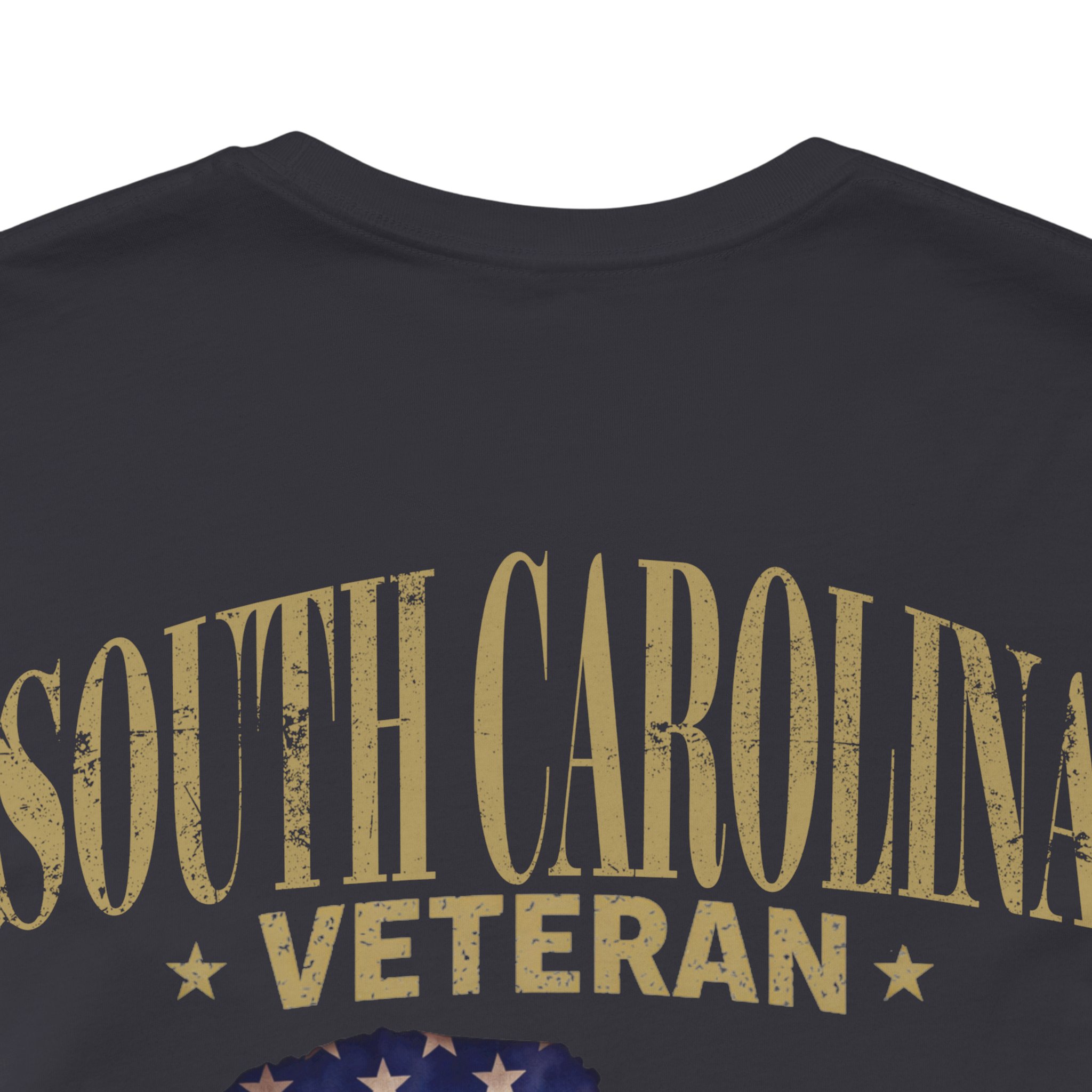 South Carolina Veteran T-Shirt — American Flag Map Military Tribute Tee - Image 34