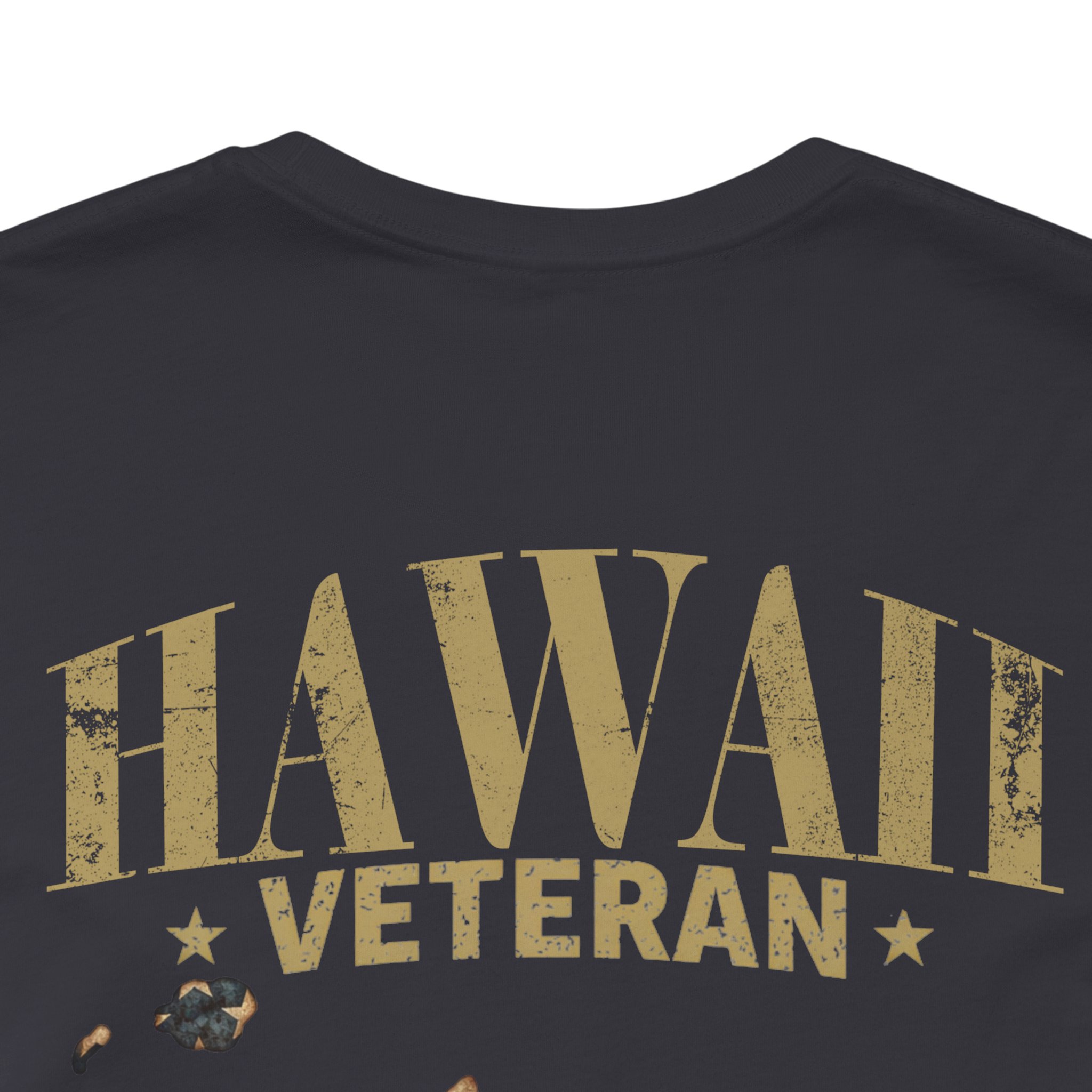 Hawaii Veteran T-Shirt — American Flag Map Military Tribute Tee - Image 29