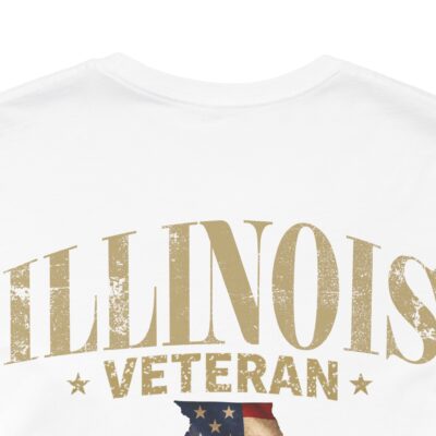 Illinois Veteran T-Shirt — American Flag Alaska Map Military Tribute Tee