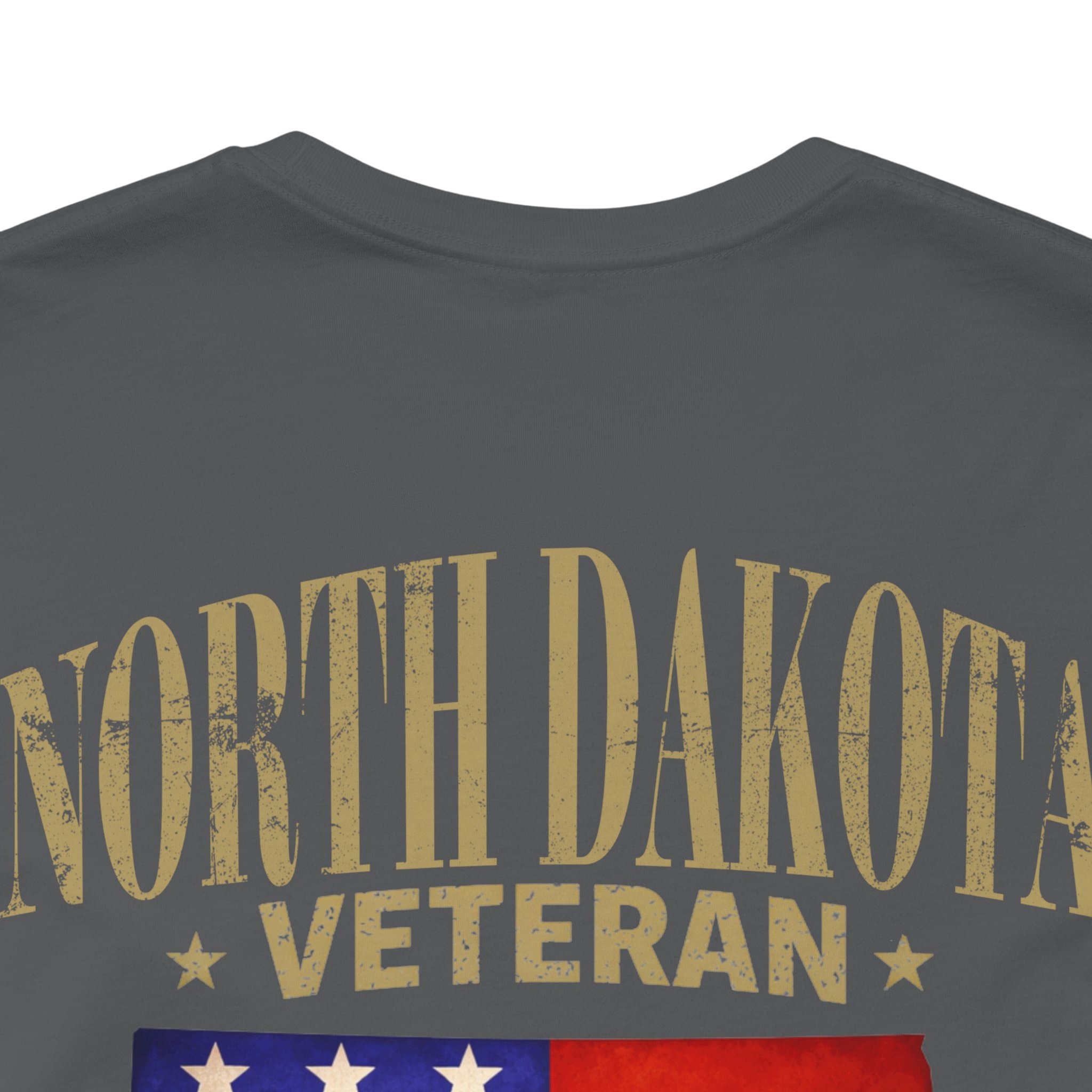 North Dakota Veteran T-Shirt — American Flag Map Military Tribute Tee - Image 39