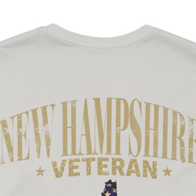 New Hampshire Veteran T-Shirt — American Flag Map Military Tribute Tee